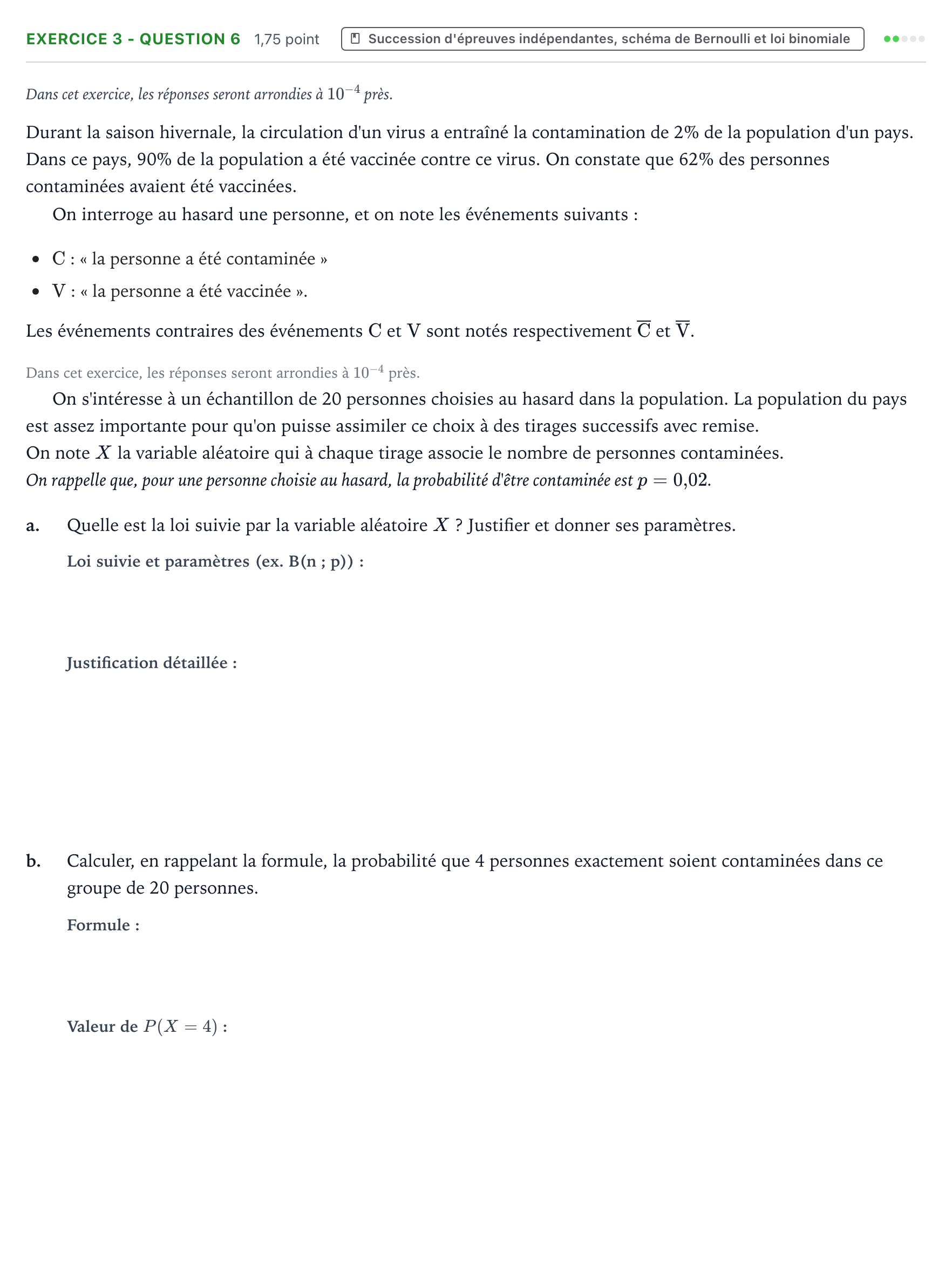 Énoncé: Exercice 3 - Question 6 · Bac Mathématiques Amérique du Nord 2025 (jour 2 bis)