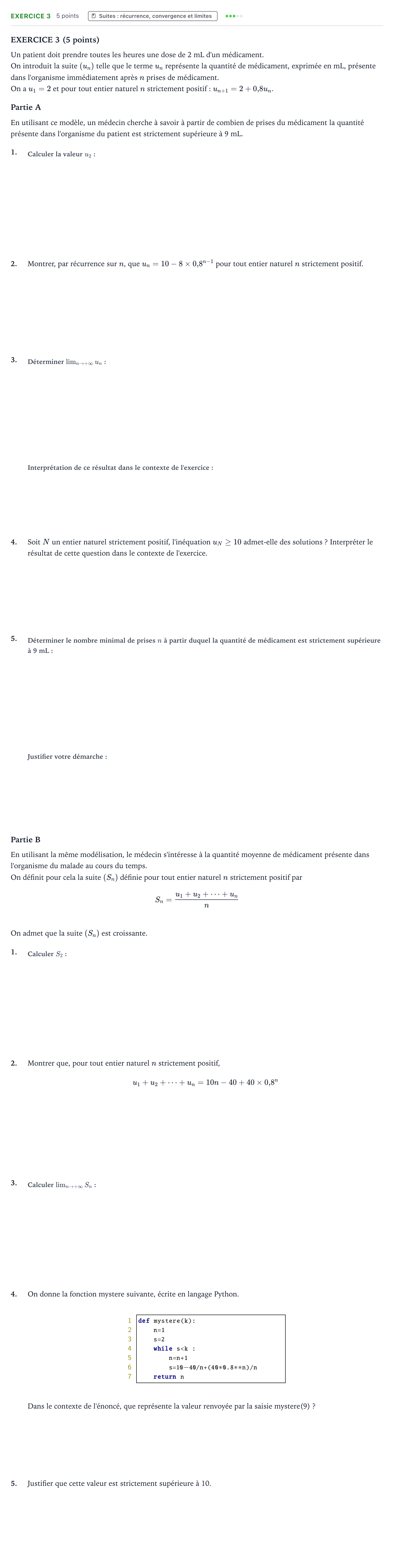 Énoncé: Exercice 3 · Bac Mathématiques Asie 2025 (jour 1)
