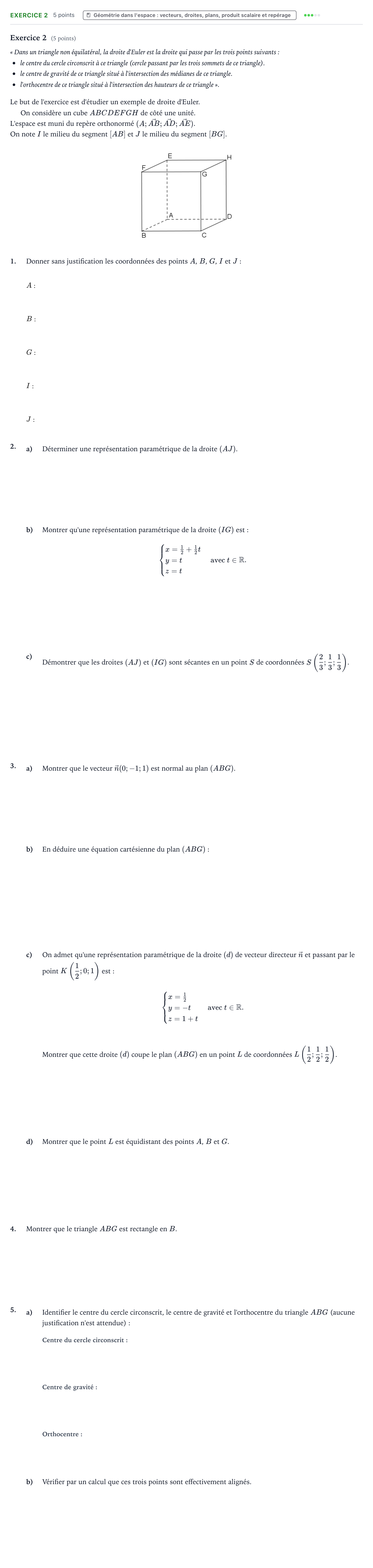 Énoncé: Exercice 2 · Bac Mathématiques Asie jour 1 - Remplacement 2025