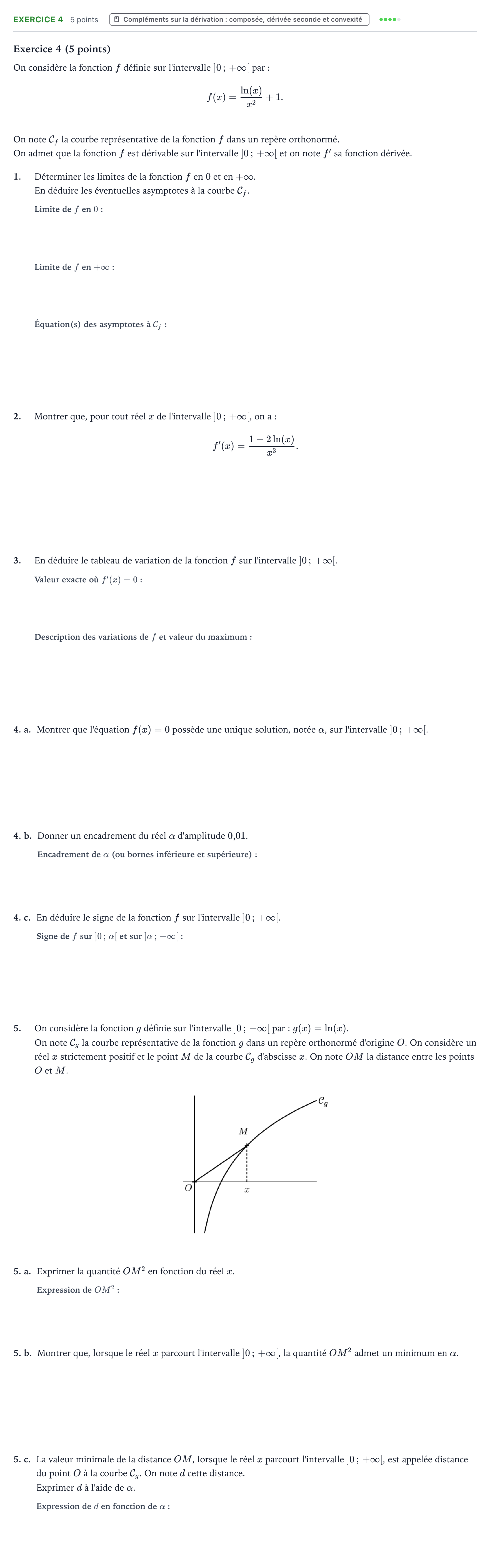 Énoncé: Exercice 4 · Bac Mathématiques Nouvelle-Calédonie 2025 (jour 2)