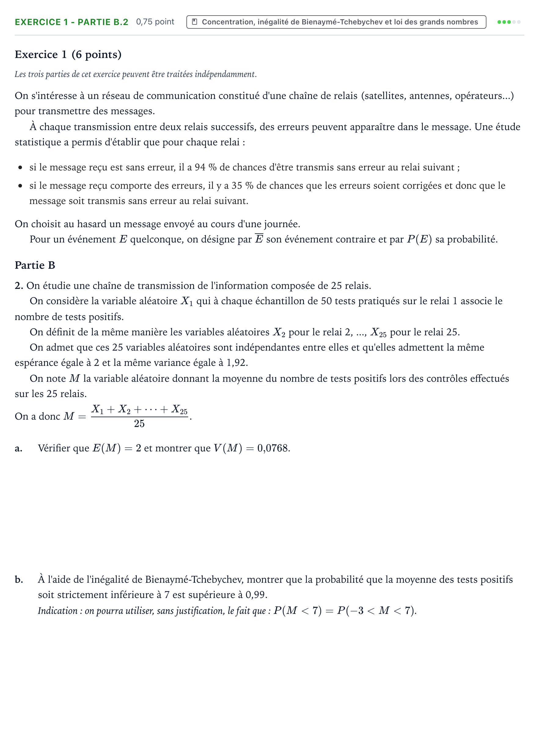 Énoncé: Exercice 1 - Partie B.2 · Bac Mathématiques Antilles-Guyane 2026 (jour 2)