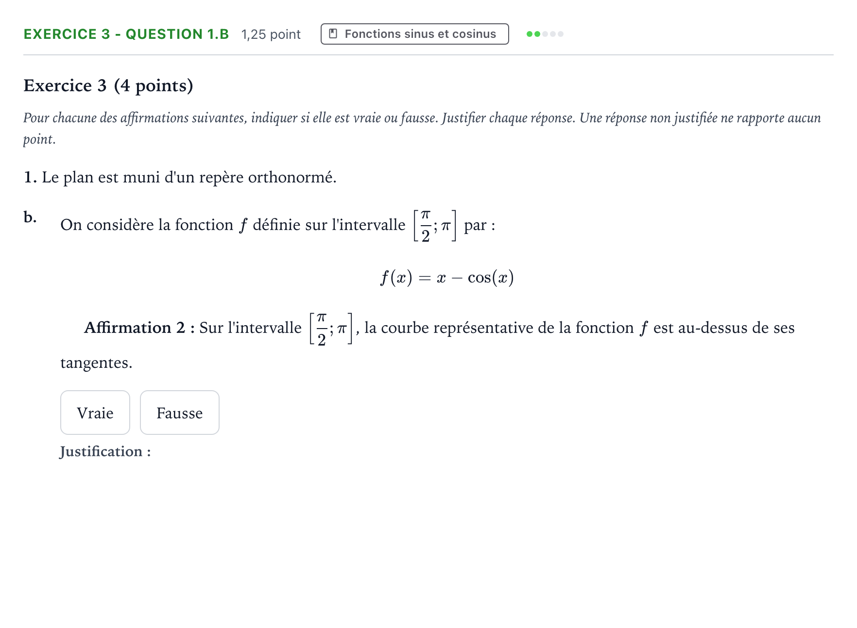 Énoncé: Exercice 3 - Question 1.b · Bac Mathématiques Antilles-Guyane 2026 (jour 2)