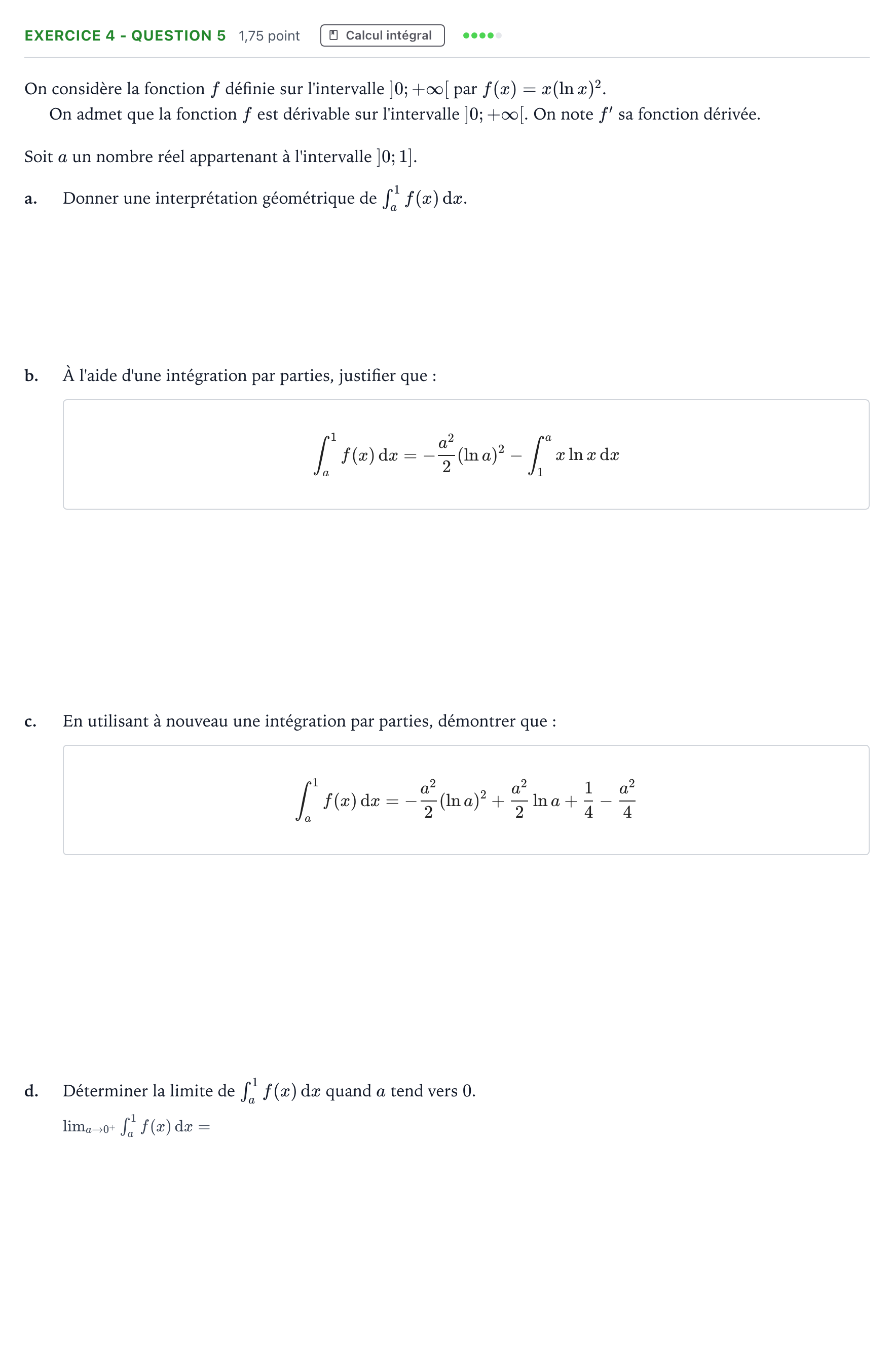 Énoncé: Exercice 4 - Question 5 · Bac Mathématiques Amérique du Nord 2026 (jour 2)