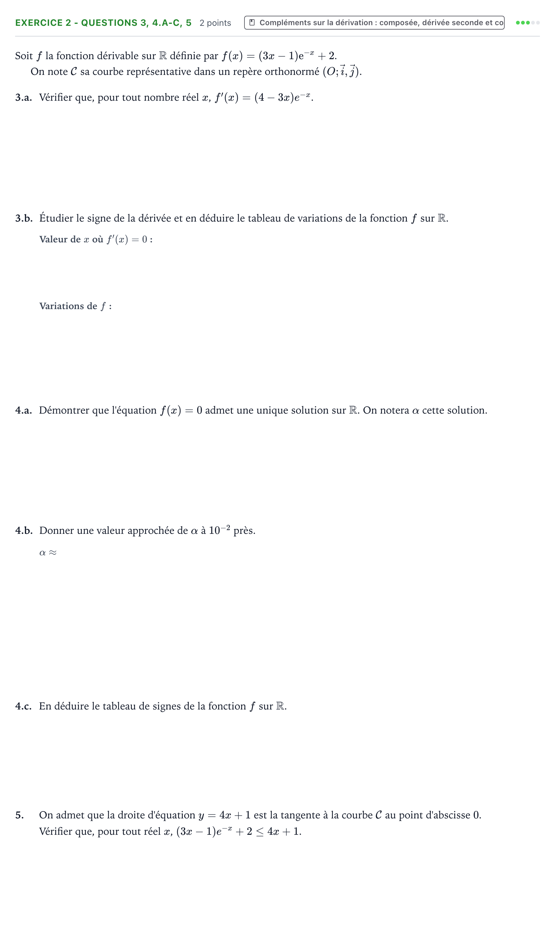 Énoncé: Exercice 2 - Questions 3, 4.a-c, 5 · Bac Mathématiques Métropole 2 remplacement 2026