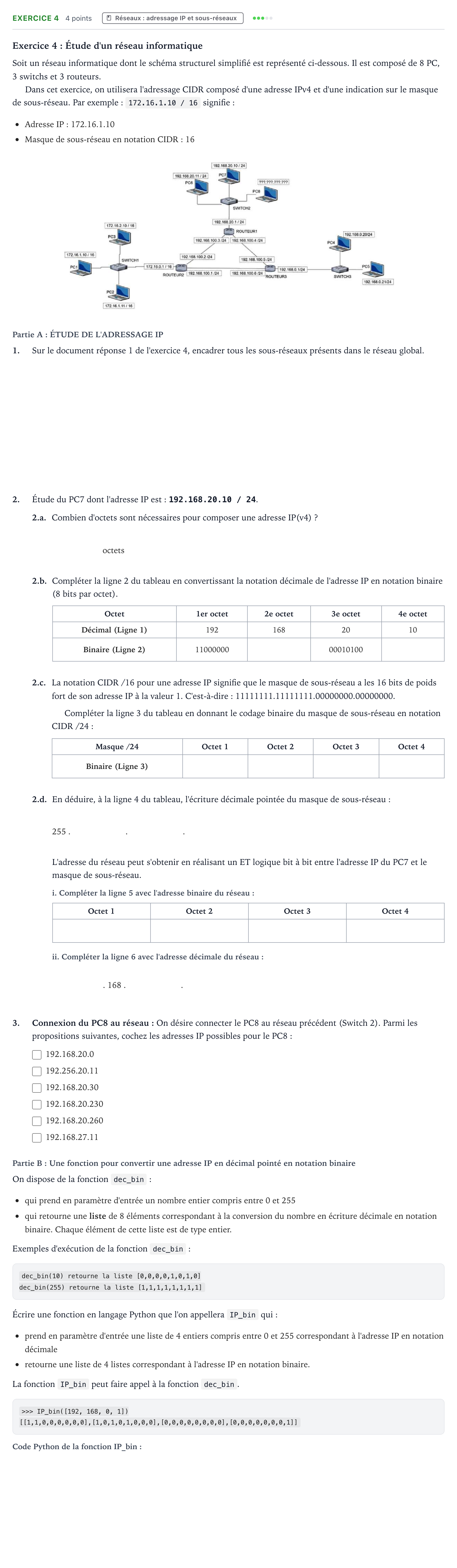 Énoncé: Exercice 4 · Bac Numérique et Sciences Informatiques Centres étrangers (Afrique) 2021 (jour 1)