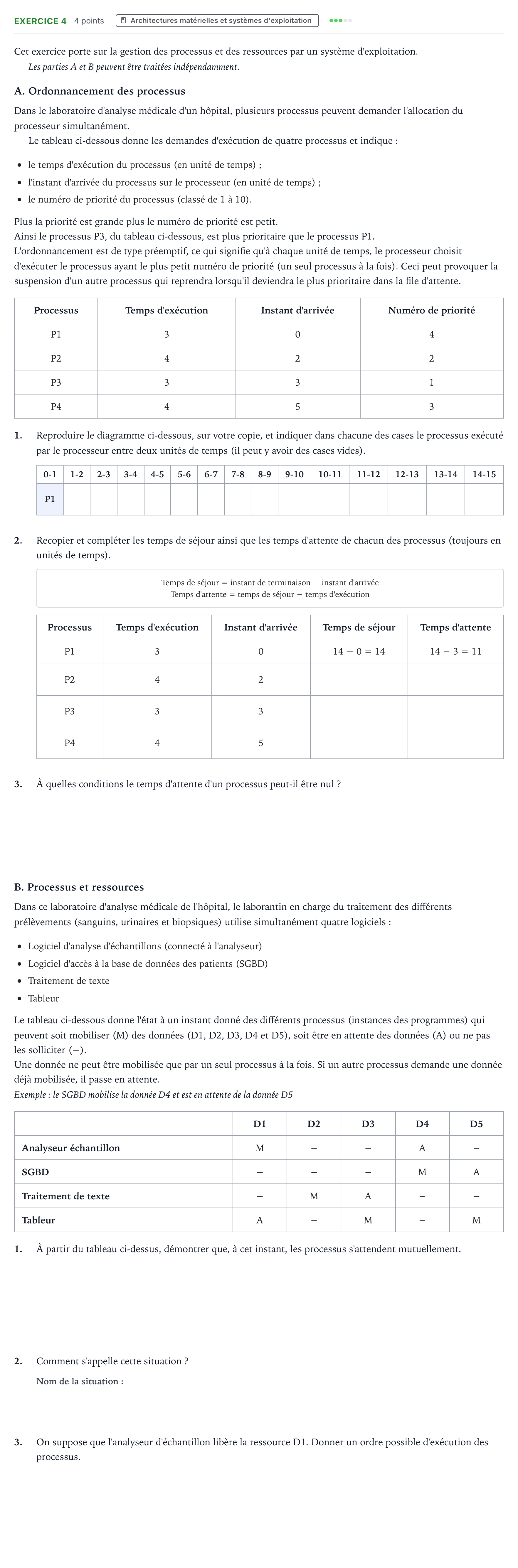 Énoncé: Exercice 4 · Bac Numérique et Sciences Informatiques Amérique du Sud 2022 (jour 1)