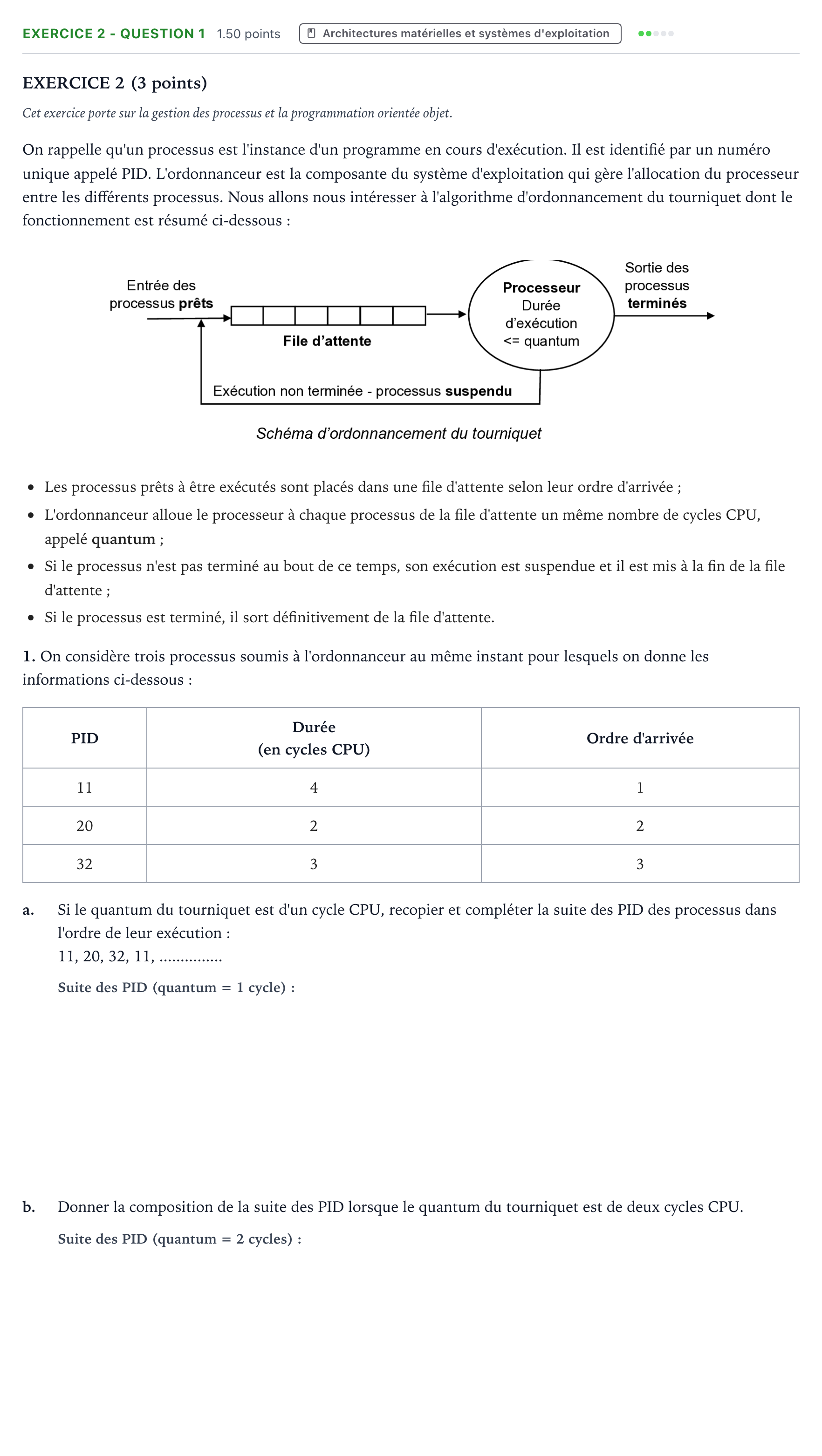 Énoncé: Exercice 2 - Question 1 · Bac Numérique et Sciences Informatiques Polynésie 2023 (jour 1)