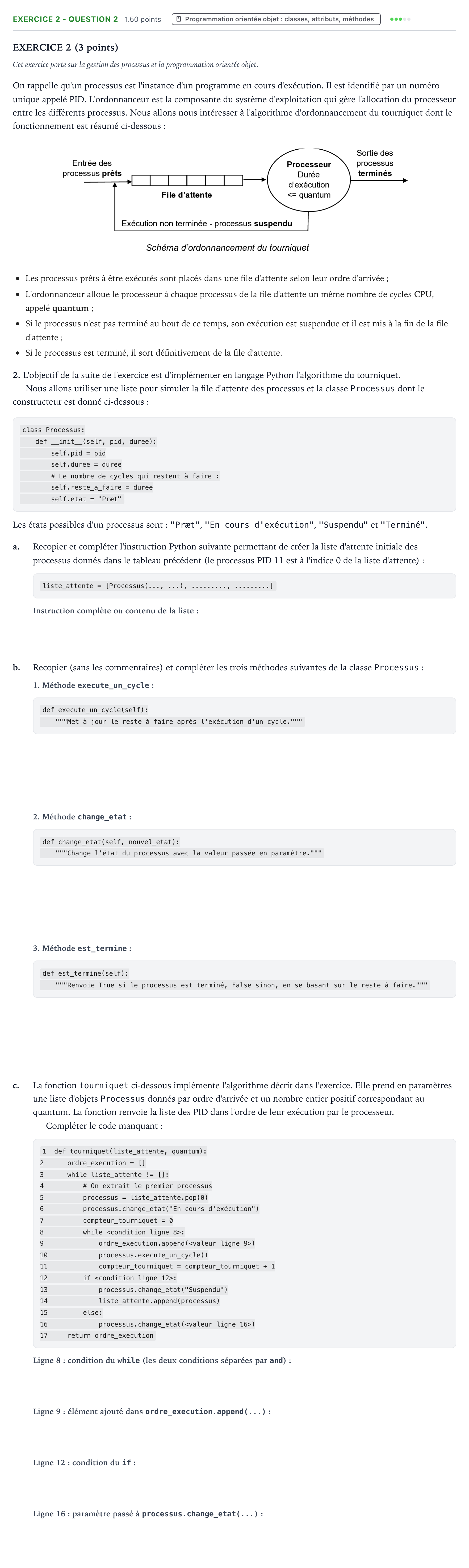 Énoncé: Exercice 2 - Question 2 · Bac Numérique et Sciences Informatiques Polynésie 2023 (jour 1)