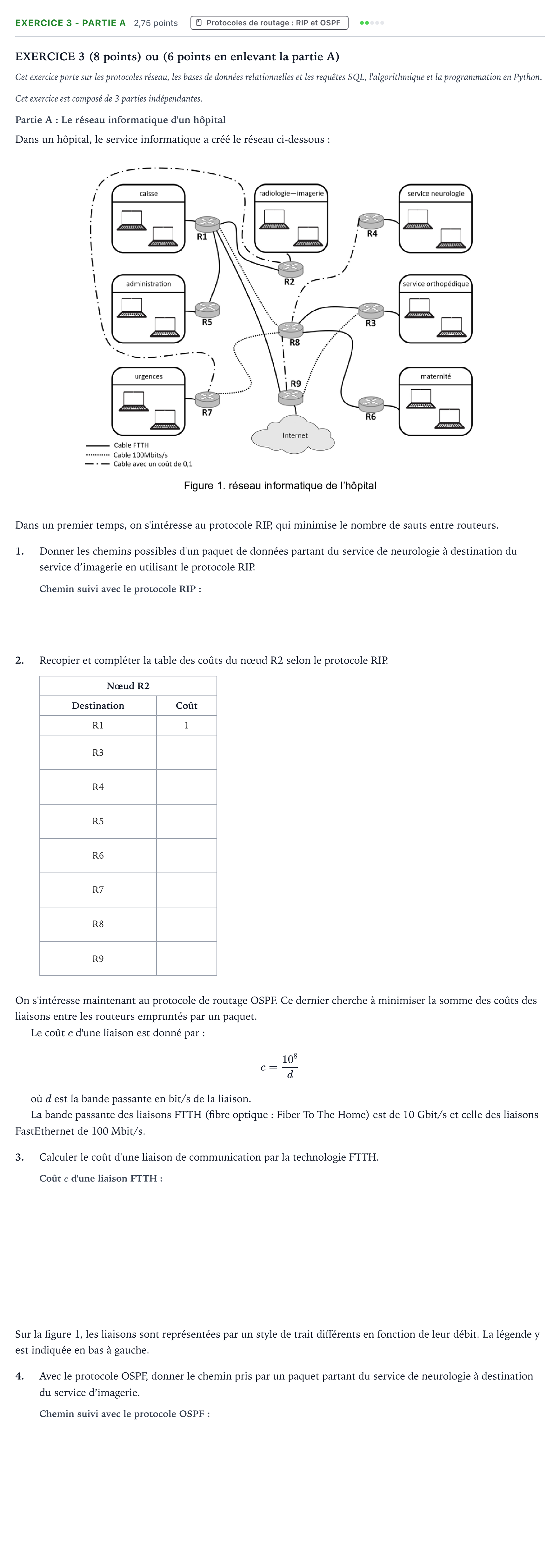 Énoncé: Exercice 3 - Partie A · Bac Numérique et Sciences Informatiques Polynésie 2024 (jour 2)