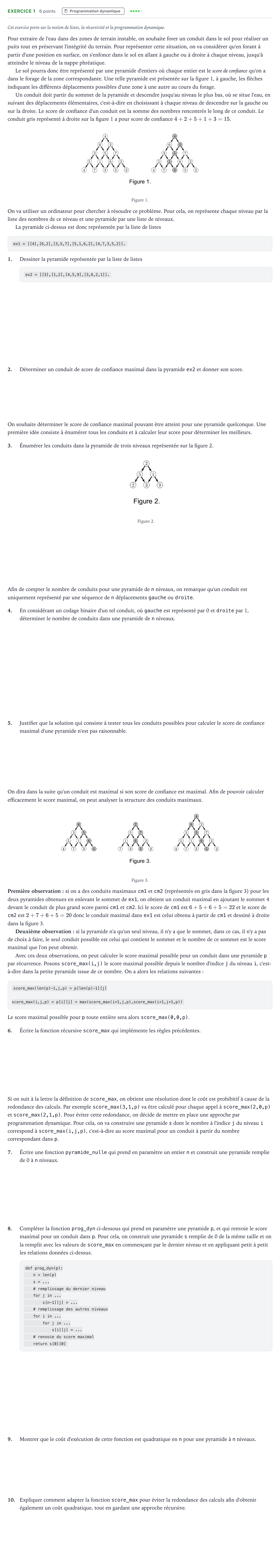 Énoncé: Exercice 1 · Bac Numérique et Sciences Informatiques Sujets zéro et spécimens sujet 2024 (sujet 2)
