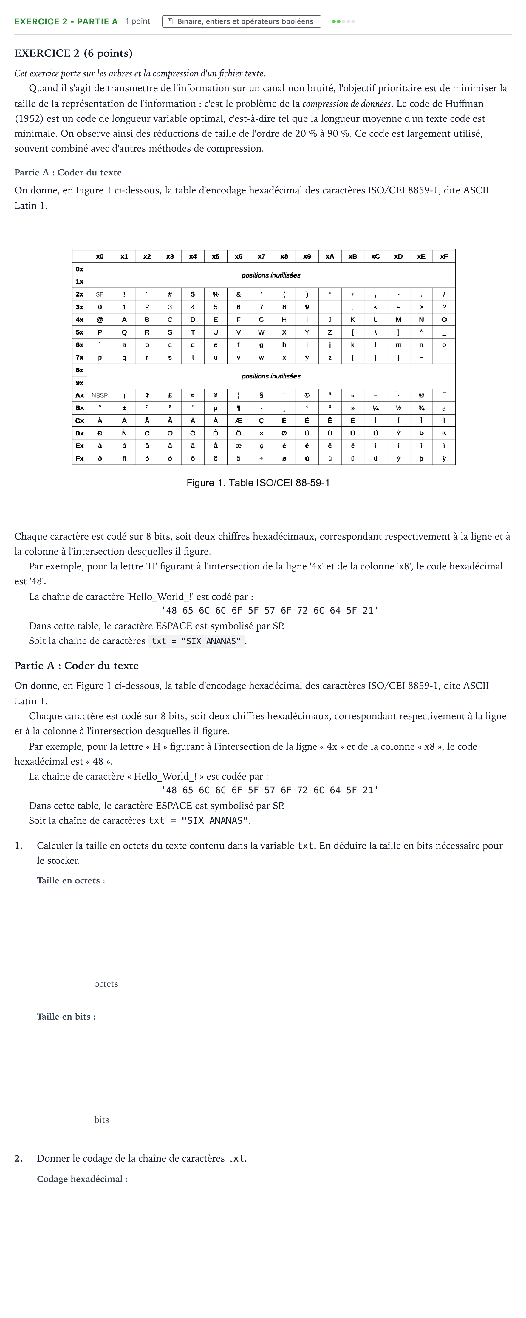 Énoncé: Exercice 2 - Partie A · Bac Numérique et Sciences Informatiques Asie 2025 (jour 1)