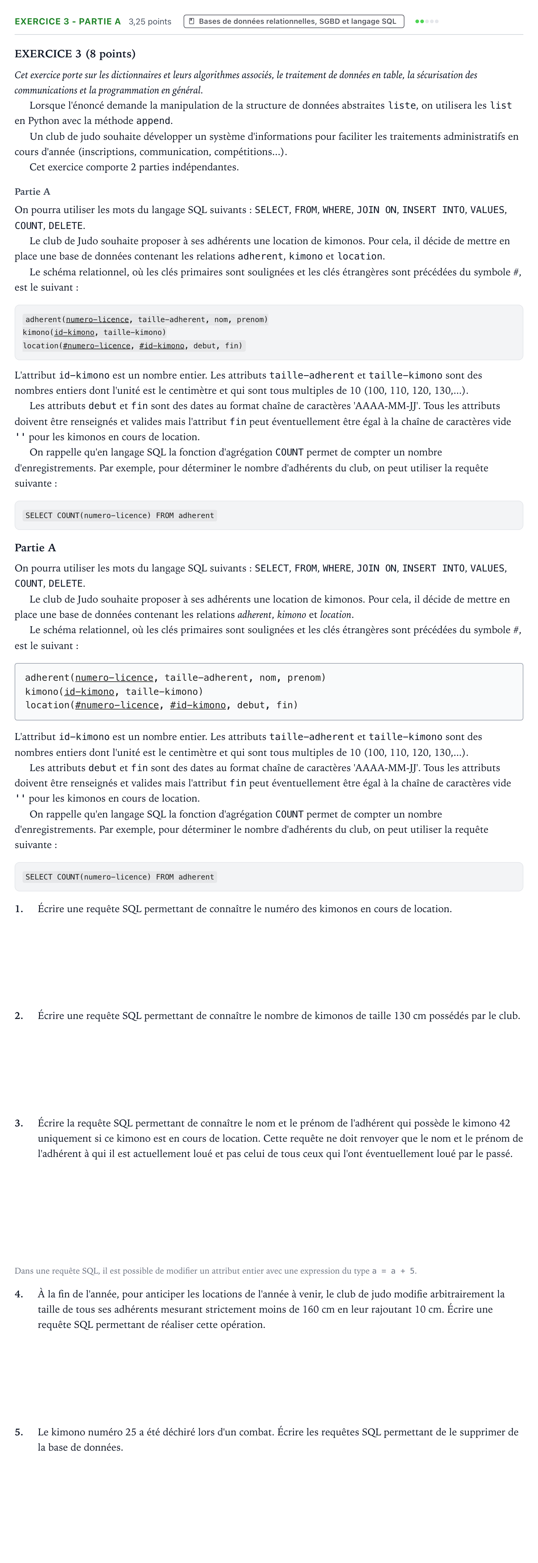 Énoncé: Exercice 3 - Partie A · Bac Numérique et Sciences Informatiques Asie 2025 (jour 1)