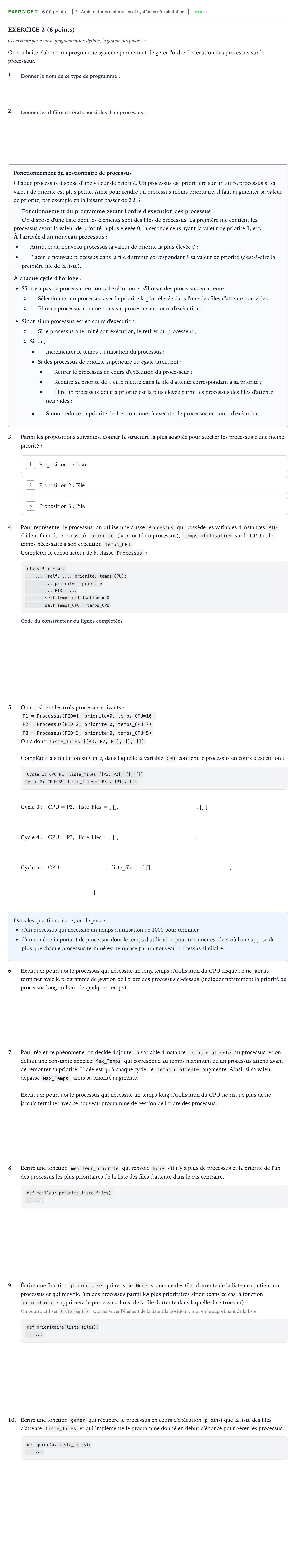 Énoncé: Exercice 2 · Bac Numérique et Sciences Informatiques Asie 2025 (jour 2)