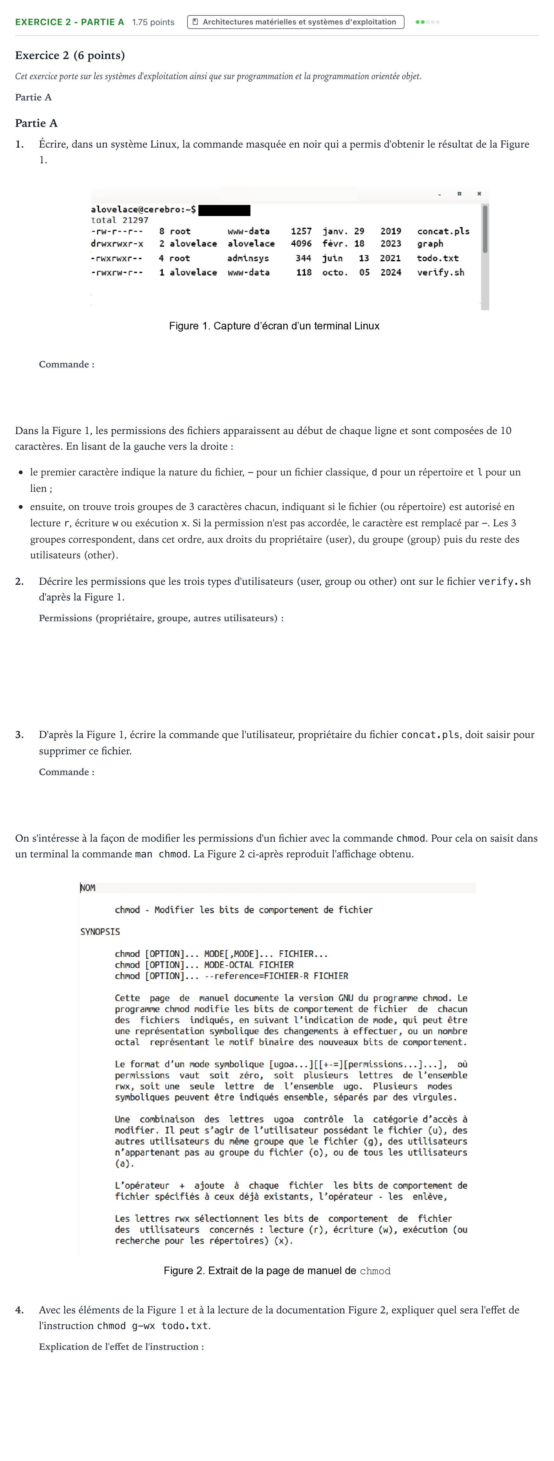 Énoncé: Exercice 2 - Partie A · Bac Numérique et Sciences Informatiques Métropole 2 remplacement 2025