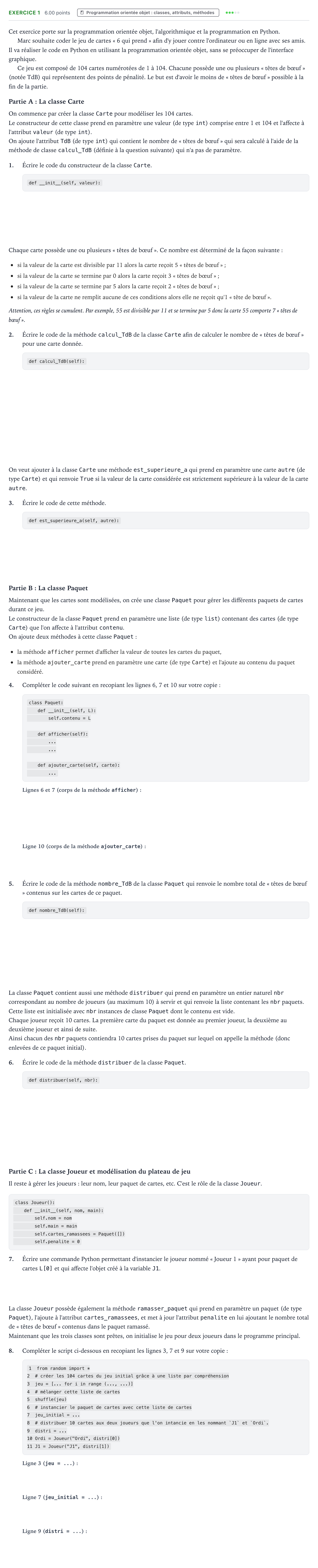 Énoncé: Exercice 1 · Bac Numérique et Sciences Informatiques Polynésie 2025 (jour 2)