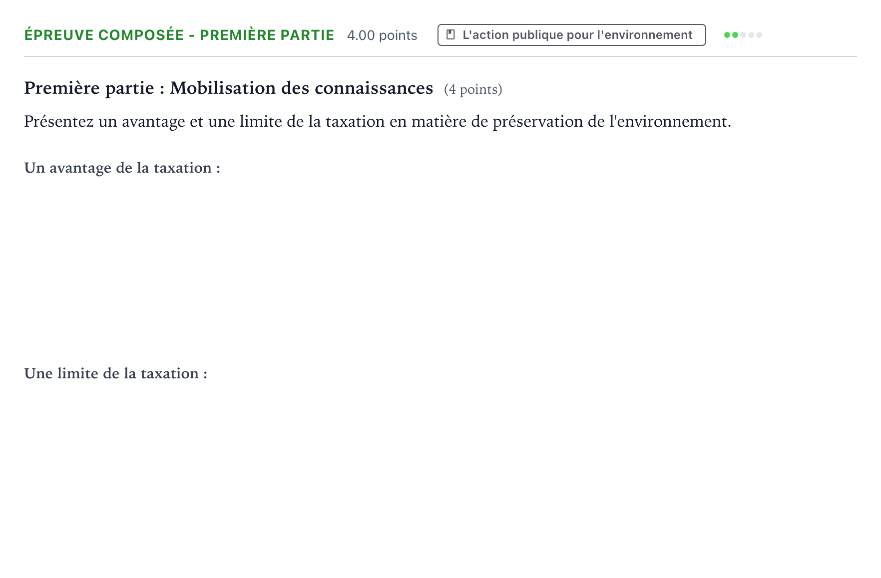Énoncé: Épreuve composée - Première partie · Bac Sciences Économiques et Sociales Amérique du Nord 2025 (jour 1)