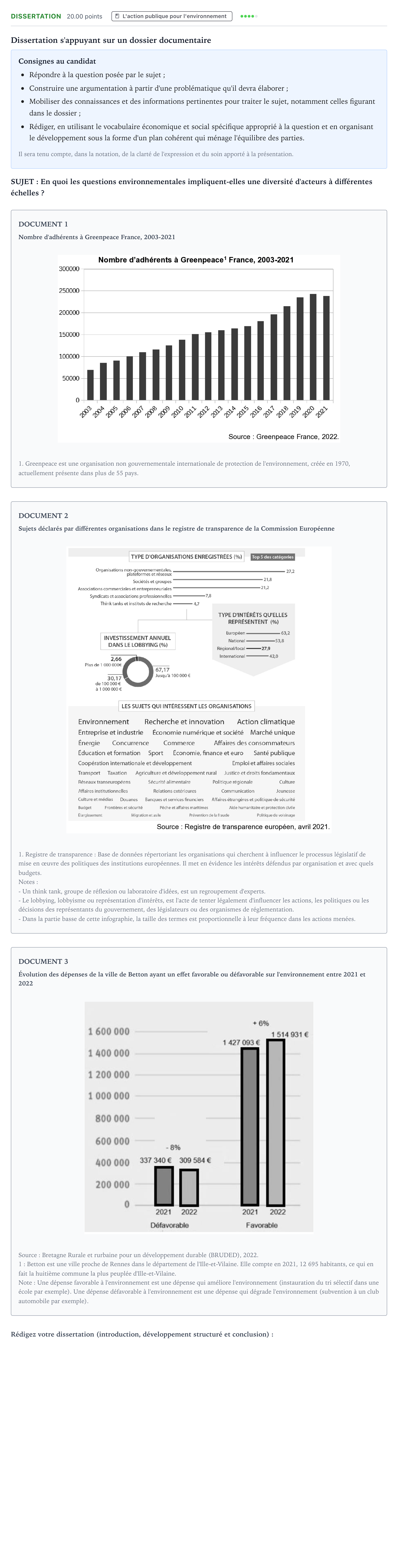 Énoncé: Dissertation · Bac Sciences Économiques et Sociales Polynésie 2025 (jour 2)