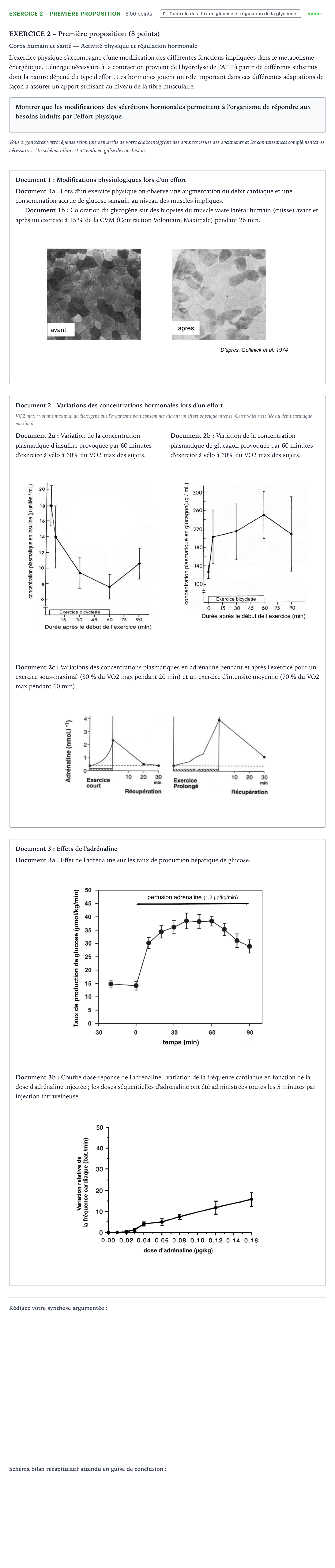 Énoncé: Exercice 2 – Première proposition · Bac Sciences de la Vie et de la Terre Asie 2021 (jour 2)