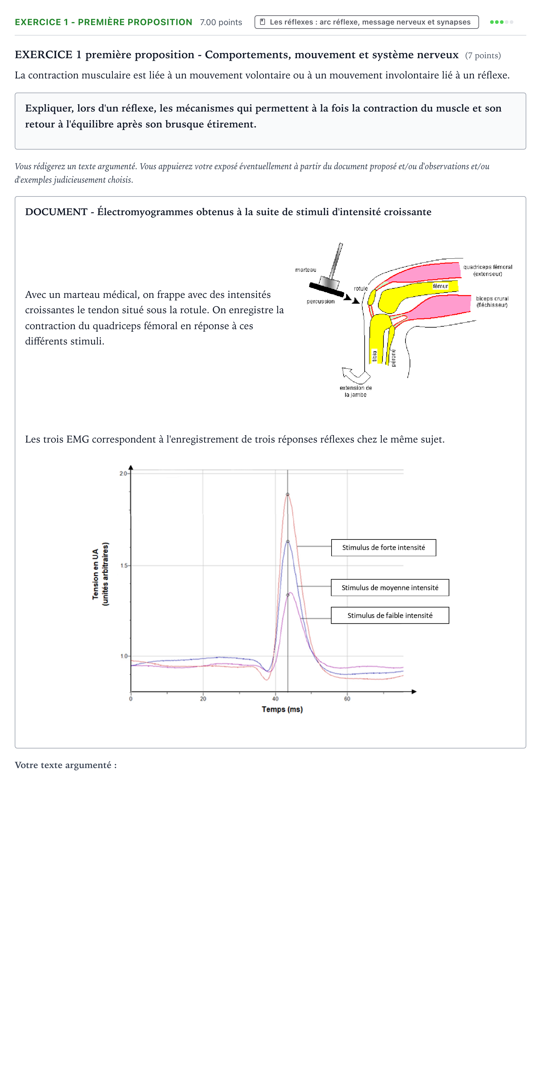 Énoncé: Exercice 1 - Première proposition · Bac Sciences de la Vie et de la Terre Mayotte-Liban 2022 (jour 2)