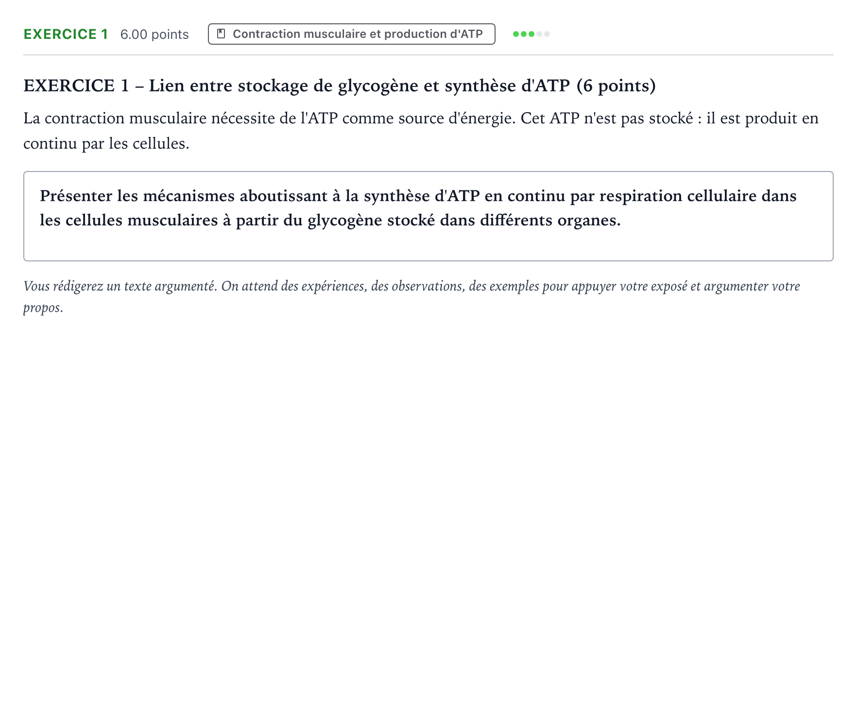 Énoncé: Exercice 1 · Bac Sciences de la Vie et de la Terre La Réunion 2023 (jour 1)