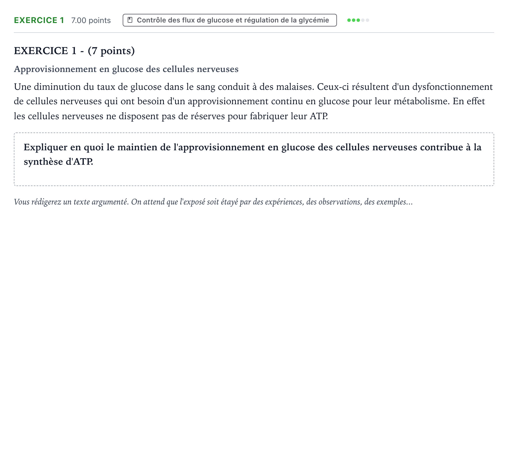 Énoncé: Exercice 1 · Bac Sciences de la Vie et de la Terre Polynésie 2023 (jour 1)