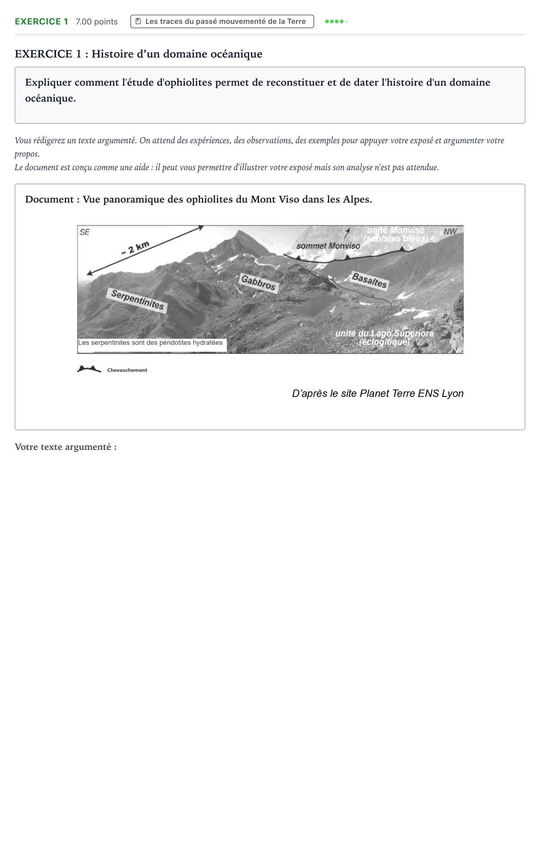 Énoncé: Exercice 1 · Bac Sciences de la Vie et de la Terre Asie 2025 (jour 2)