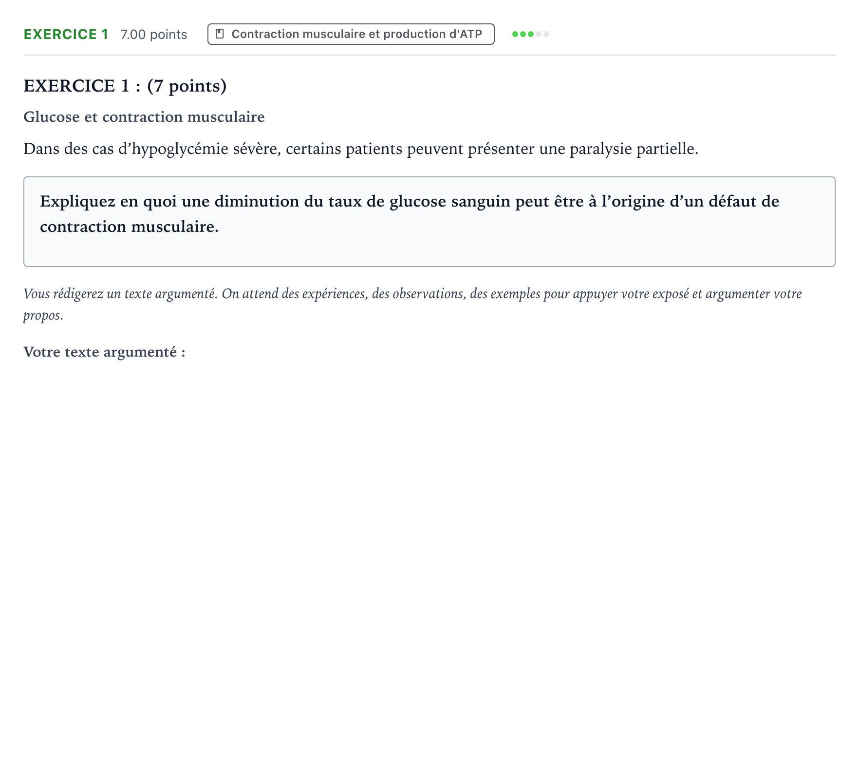 Énoncé: Exercice 1 · Bac Sciences de la Vie et de la Terre Centres étrangers (Afrique) 2025 (jour 2)