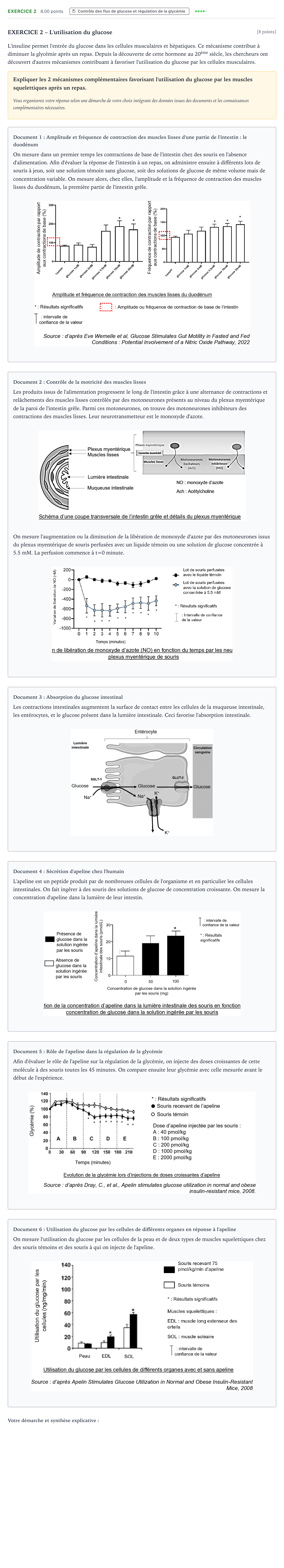 Énoncé: Exercice 2 · Bac Sciences de la Vie et de la Terre Polynésie 2026 (jour 1)