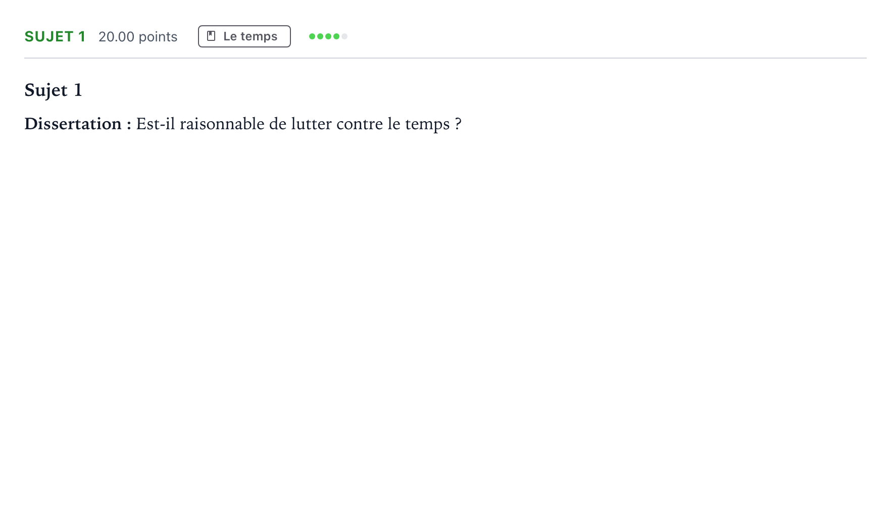 Énoncé: Sujet 1 · Bac Philosophie Asie session normale 2023