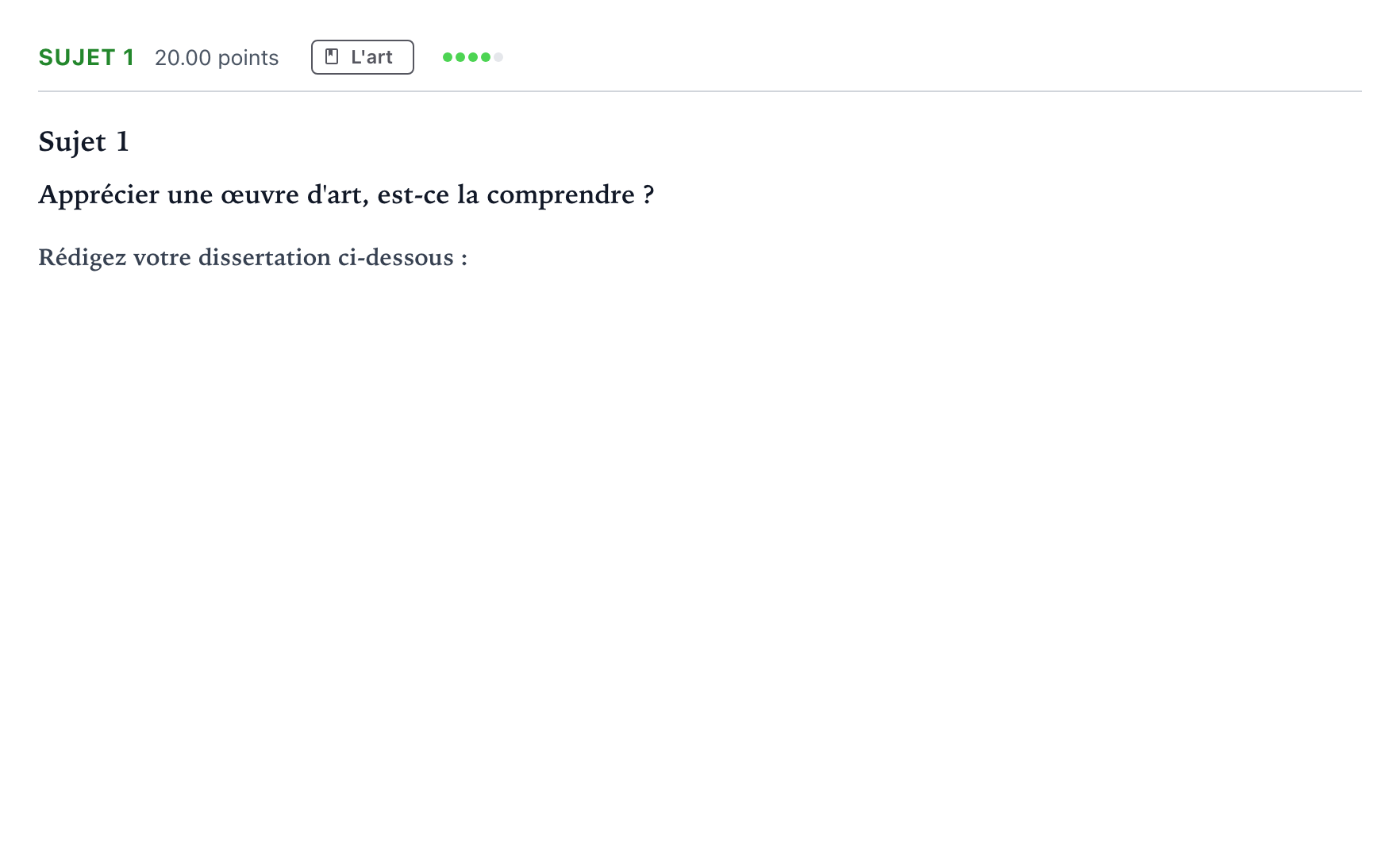 Énoncé: Sujet 1 · Bac Philosophie Polynésie remplacement 2023