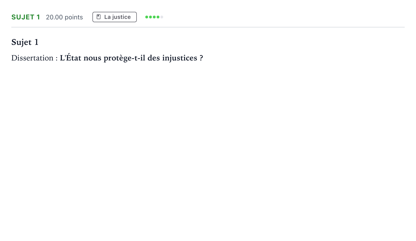 Énoncé: Sujet 1 · Bac Philosophie Amérique du Sud session normale 2025