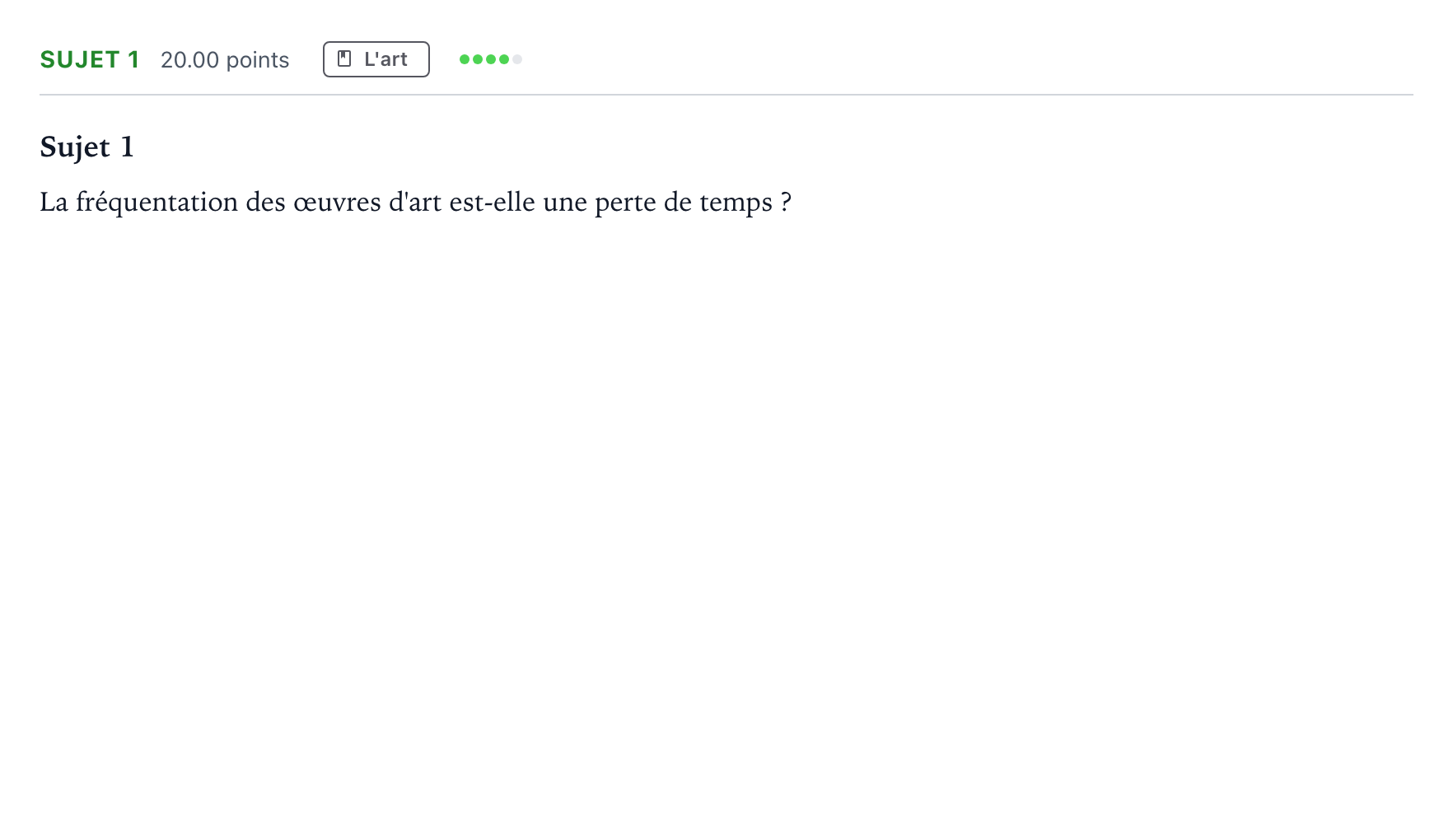 Énoncé: Sujet 1 · Bac Philosophie Polynésie session normale 2025
