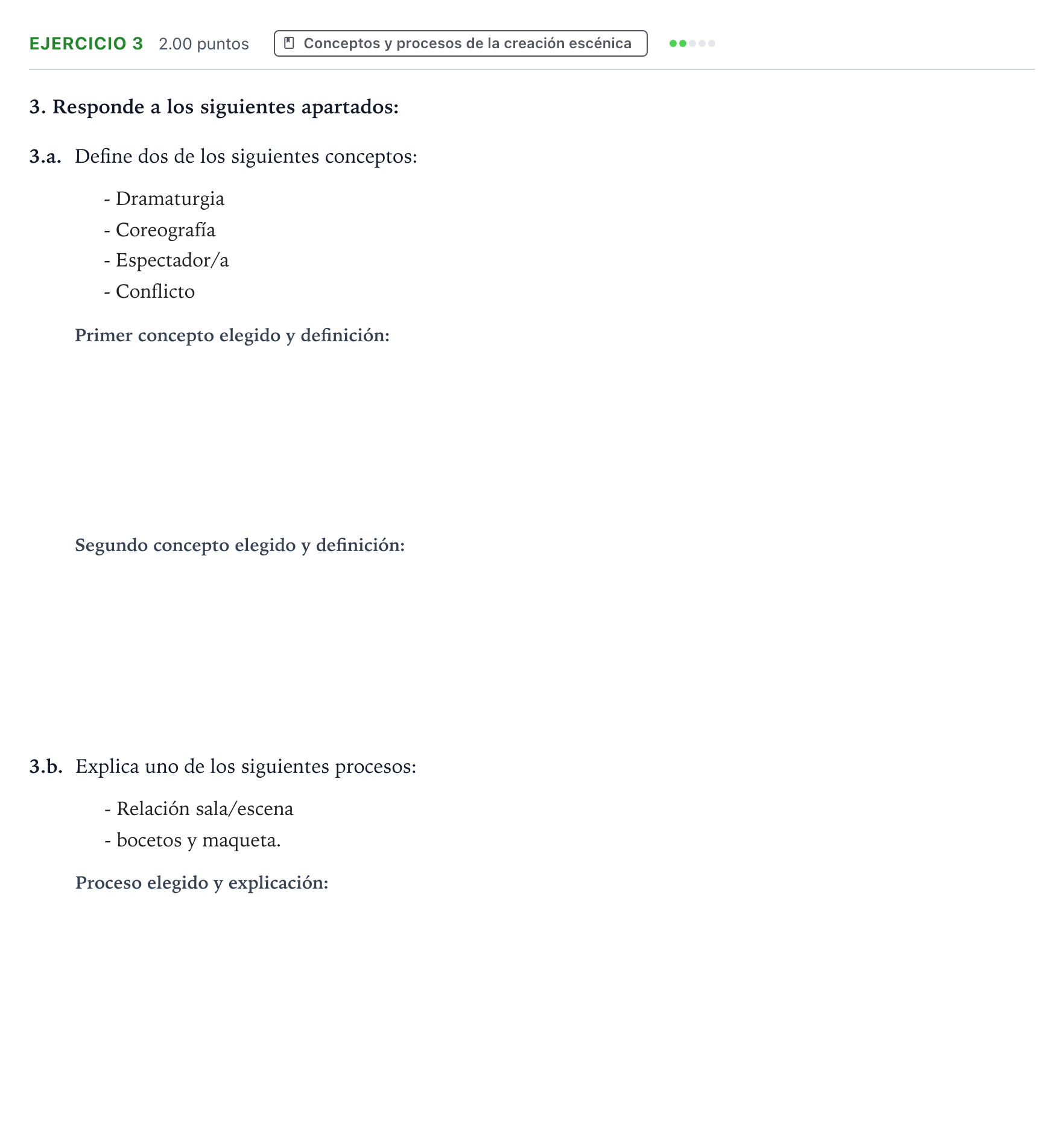 Enunciado: Problema 3 · Artes Escénicas PAU Valencia Ordinaria 2021
