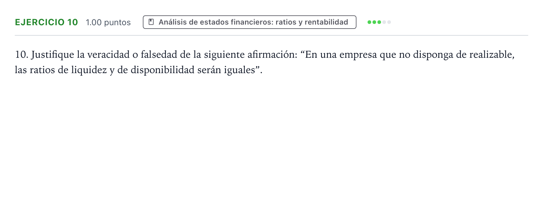 Enunciado: Problema 10 · Empresa y Diseño de Modelos de Negocio PAU Valencia Ordinaria 2021
