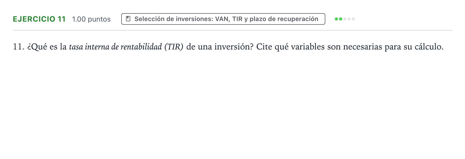Enunciado: Problema 11 · Empresa y Diseño de Modelos de Negocio PAU Valencia Ordinaria 2021