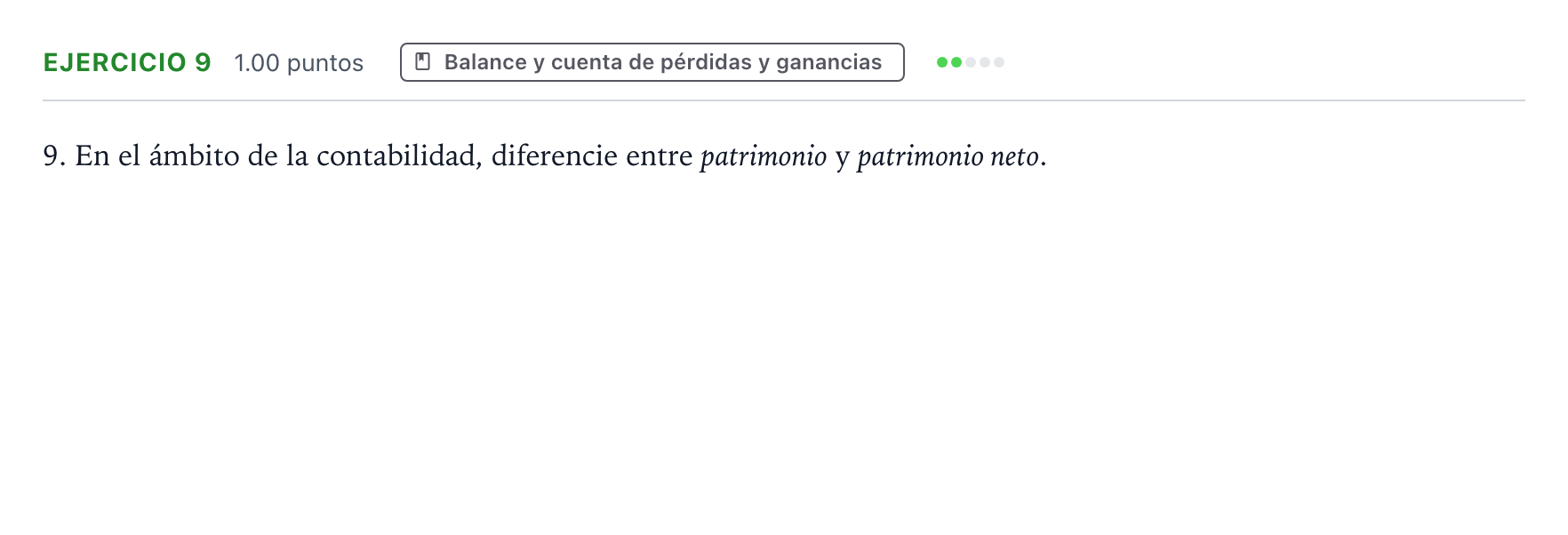 Enunciado: Problema 9 · Empresa y Diseño de Modelos de Negocio PAU Valencia Ordinaria 2021