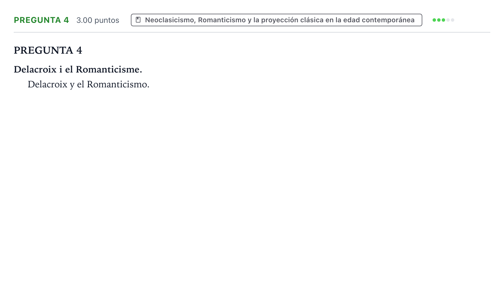 Enunciado: Pregunta 4 · Fundamentos Artísticos PAU Valencia Extraordinaria 2021