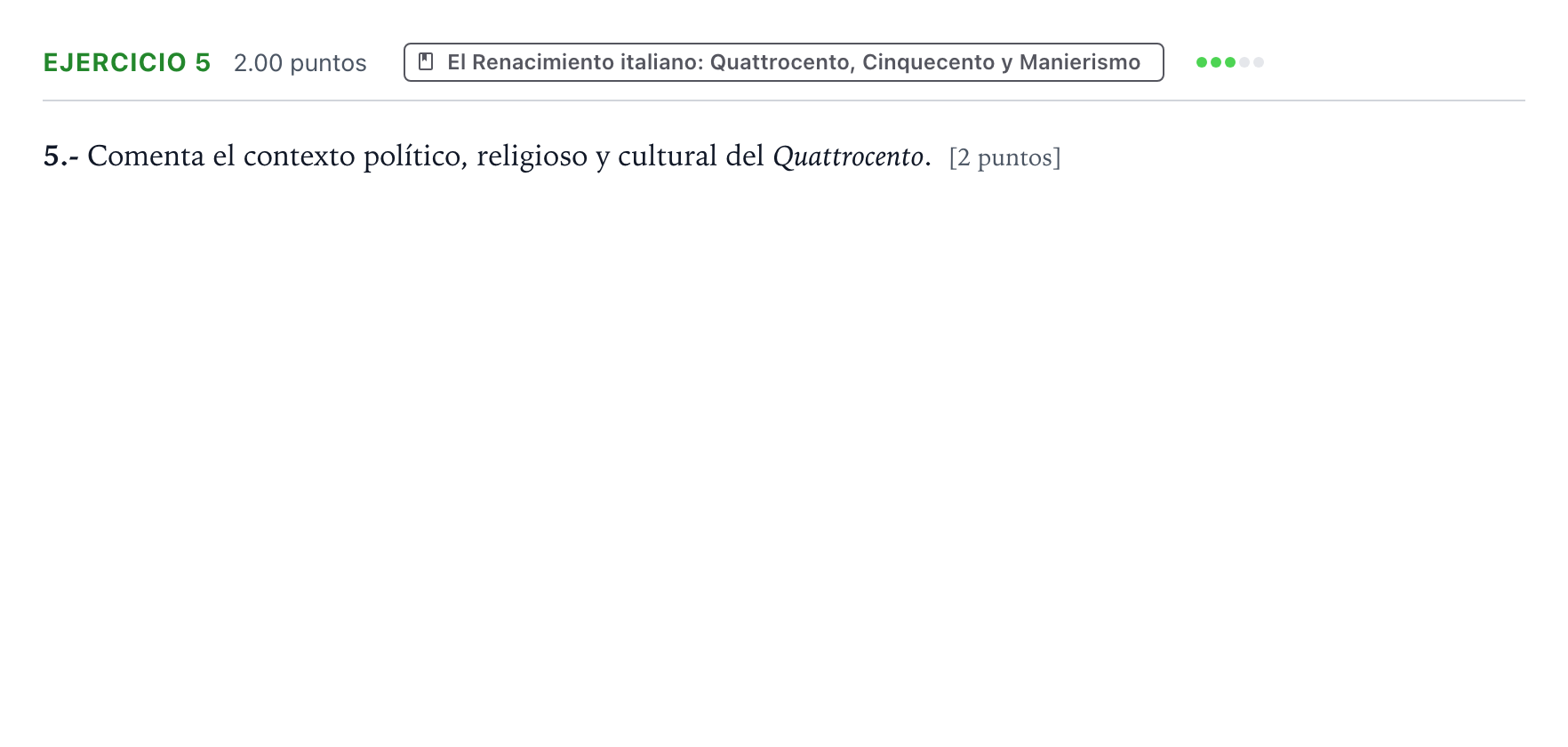 Enunciado: Problema 5 · Historia del Arte PAU Valencia Ordinaria 2021