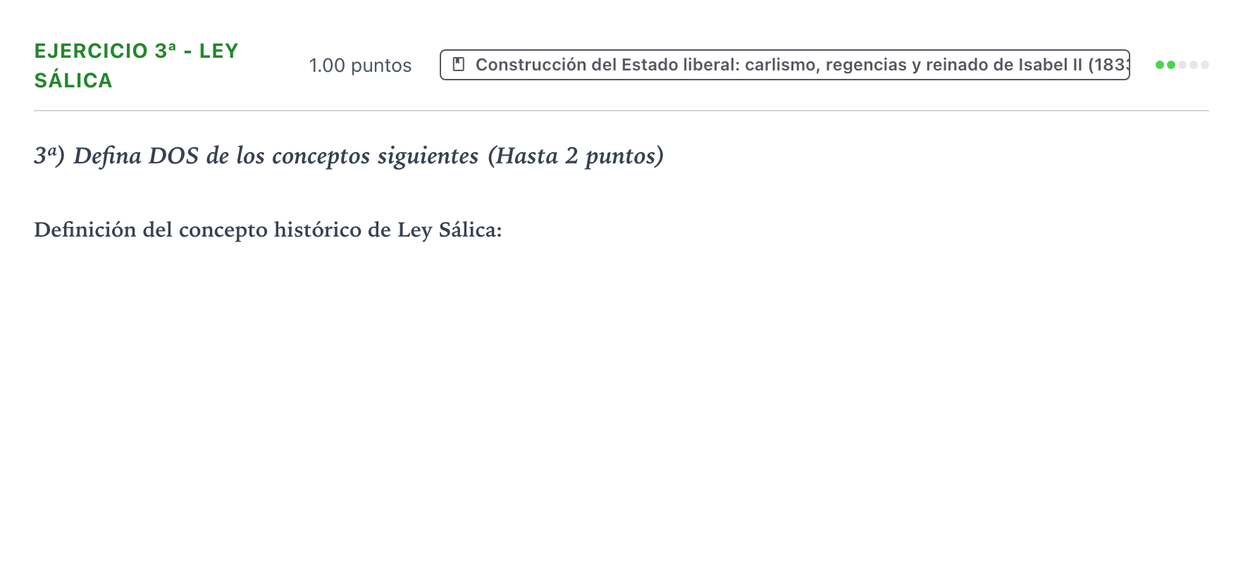 Enunciado: Ejercicio 3ª - Ley Sálica · Historia de España PAU Valencia Extraordinaria 2021