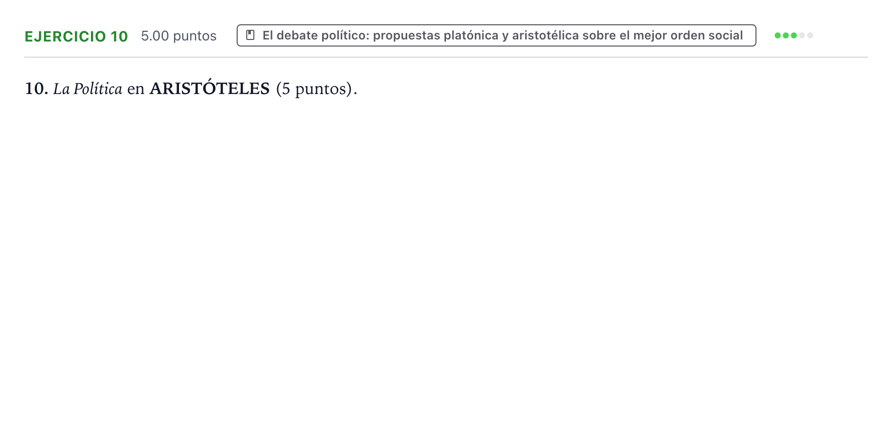 Enunciado: Problema 10 · Historia de la Filosofía PAU Valencia Extraordinaria 2021