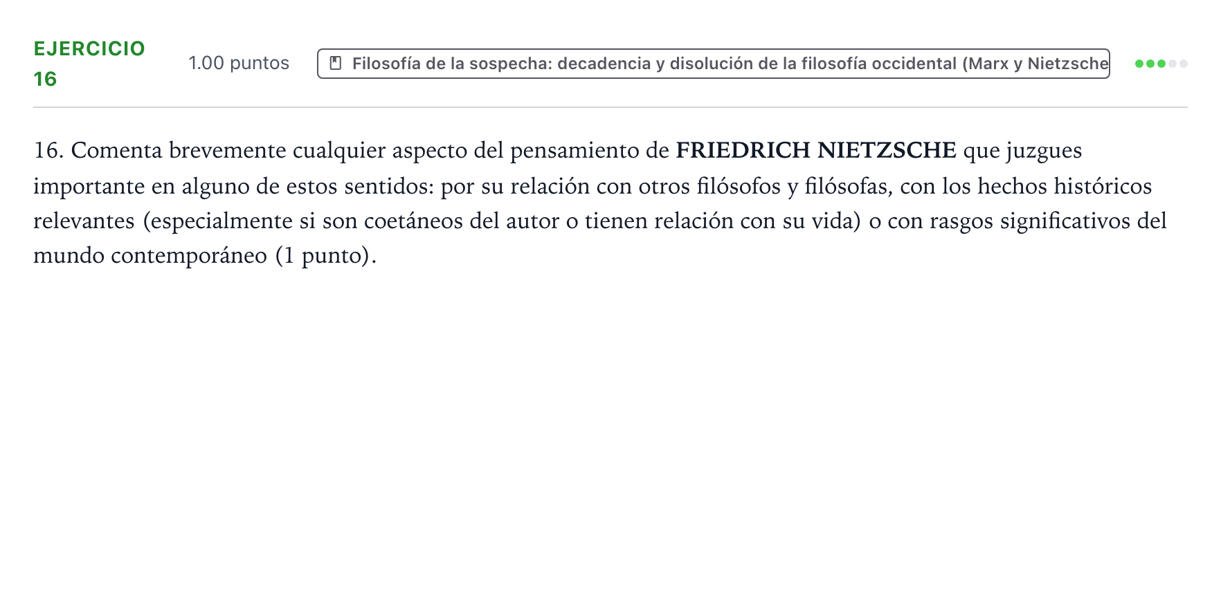 Enunciado: Problema 16 · Historia de la Filosofía PAU Valencia Extraordinaria 2021
