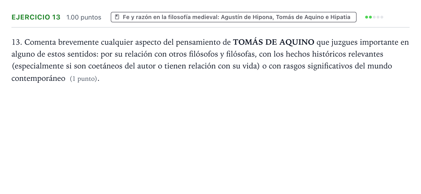 Enunciado: Problema 13 · Historia de la Filosofía PAU Valencia Ordinaria 2021