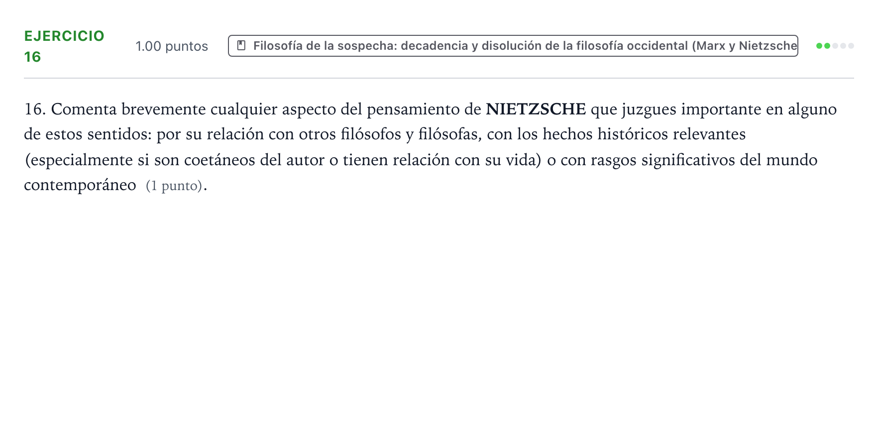 Enunciado: Problema 16 · Historia de la Filosofía PAU Valencia Ordinaria 2021