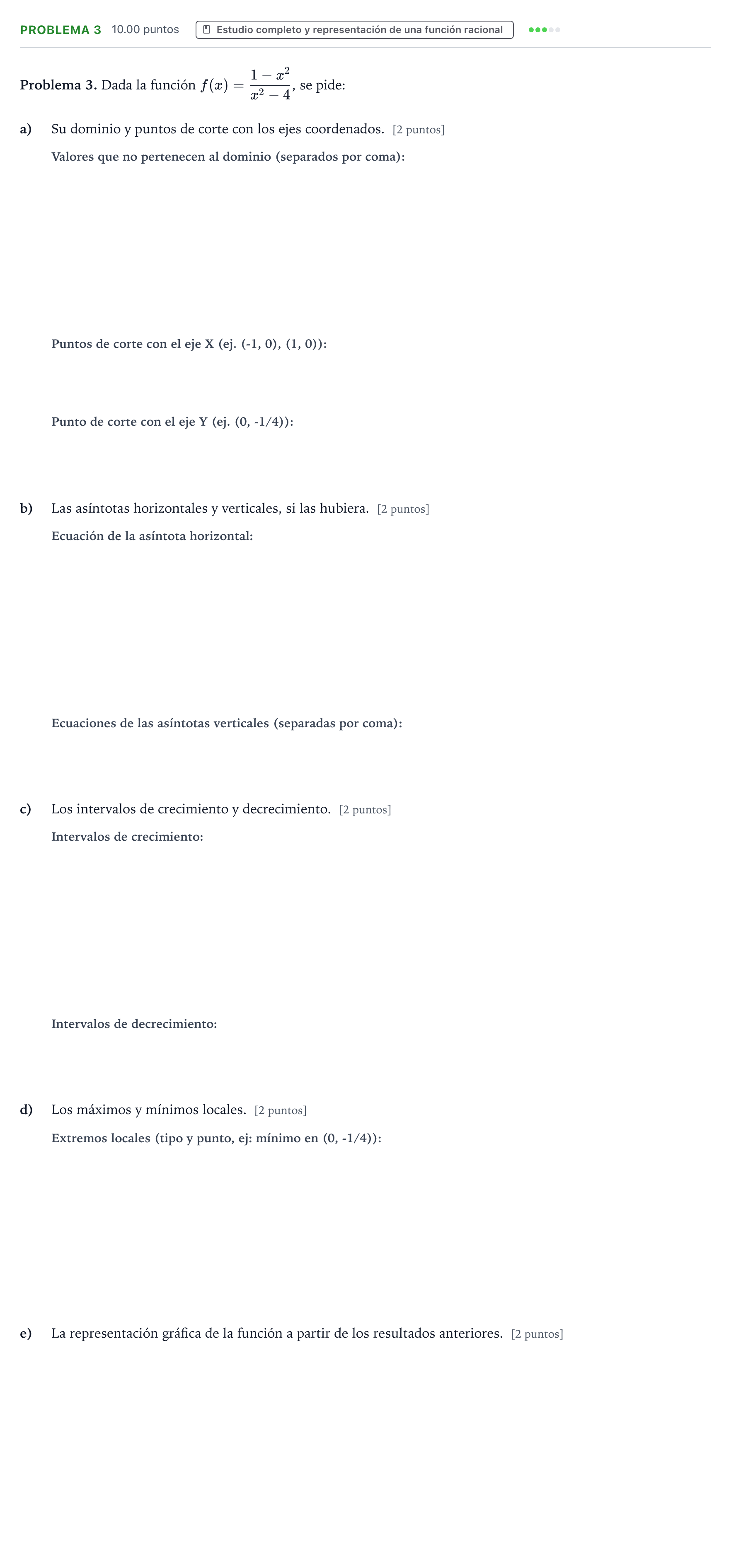 Enunciado: Problema 3 · Matemáticas aplicadas a las Ciencias Sociales II PAU Valencia Ordinaria 2021