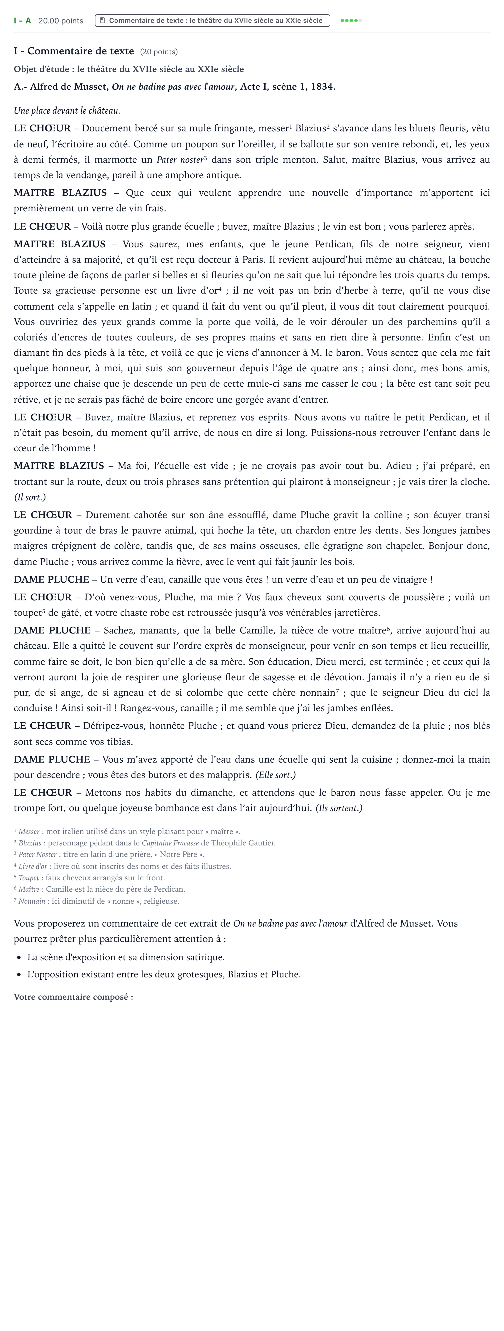 Énoncé: Exercice I - A · Bac STMG Français Antilles-Guyane remplacement 2021