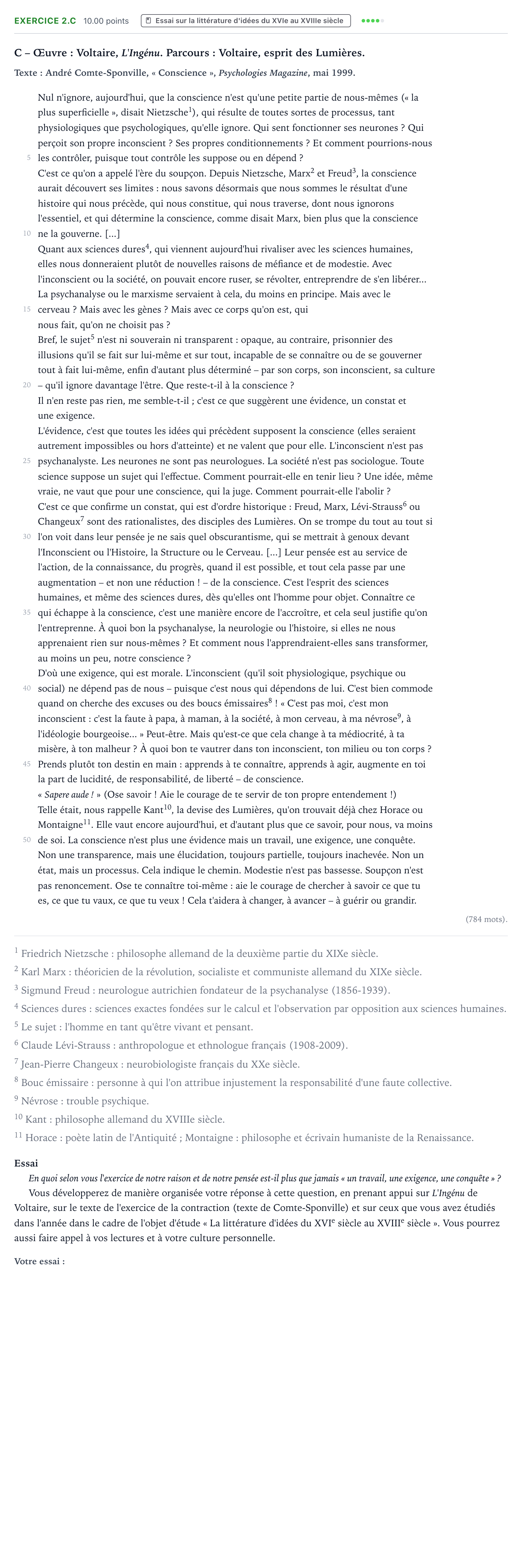 Énoncé: Exercice 2.C - Essai · Bac STMG Français Centres étrangers (Afrique) 2021 (jour 2)