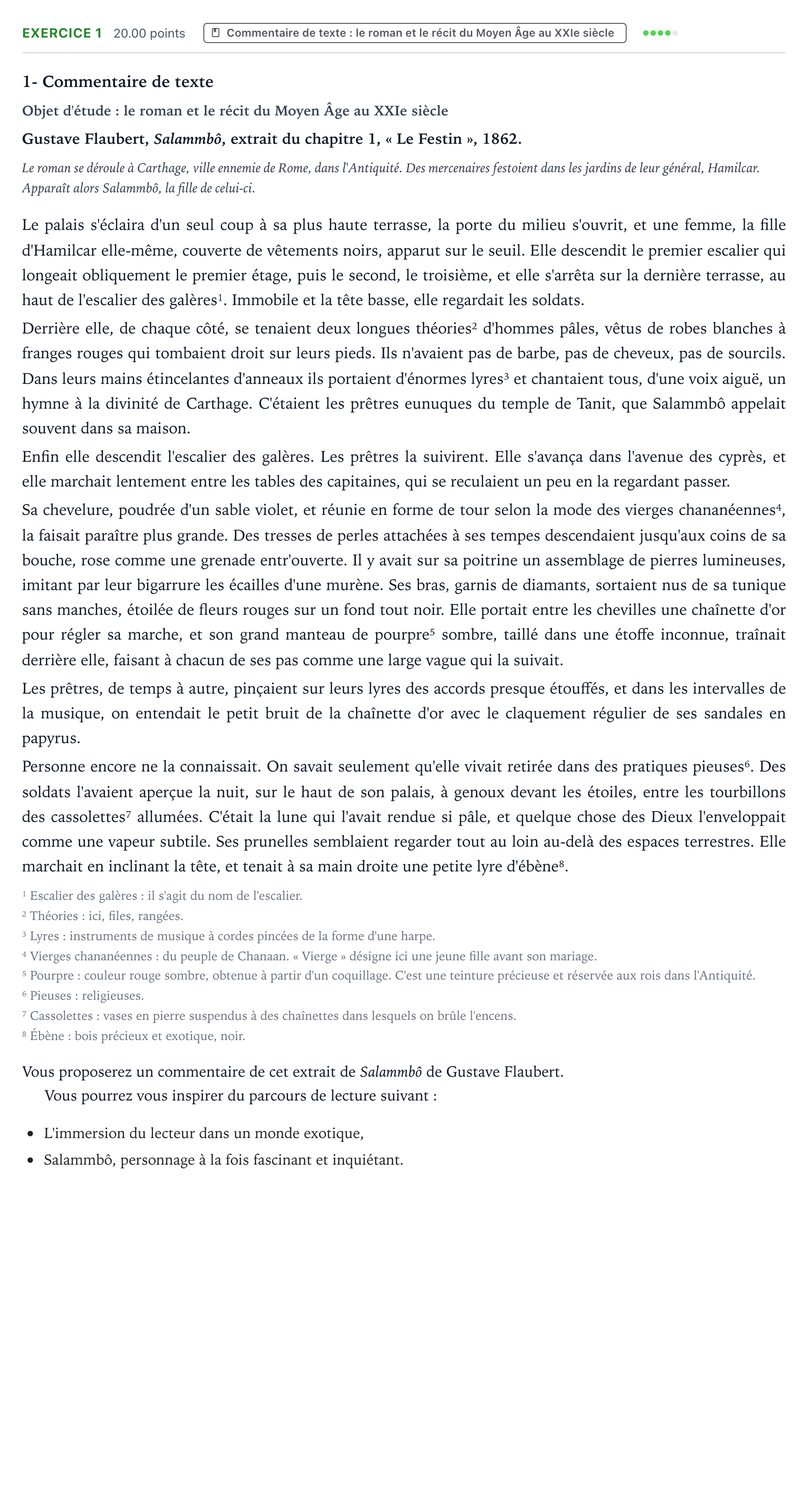 Énoncé: Exercice 1 - Commentaire de texte · Bac STMG Français Polynésie 2021 (jour 1)