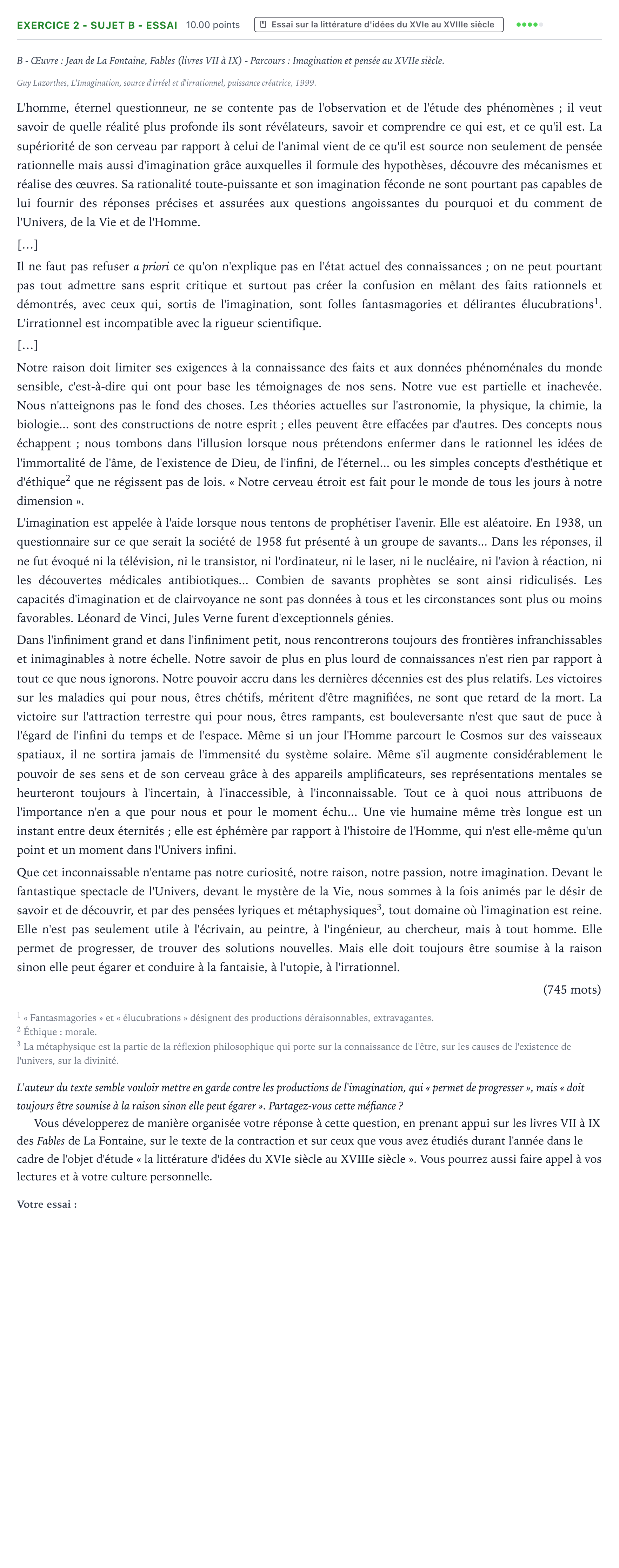 Énoncé: Exercice 2 - Sujet B - Essai · Bac STMG Français Polynésie 2021 (jour 1)