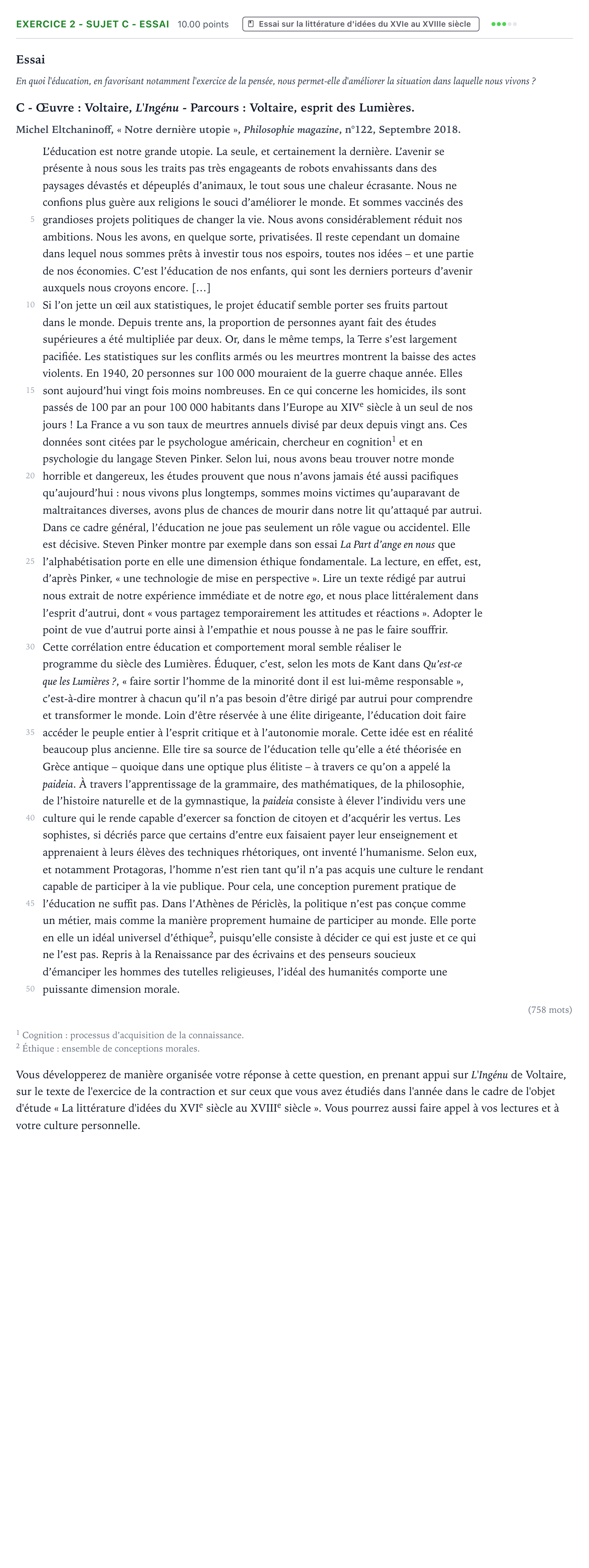 Énoncé: Exercice 2 - Sujet C - Essai · Bac STMG Français Polynésie 2021 (jour 1)
