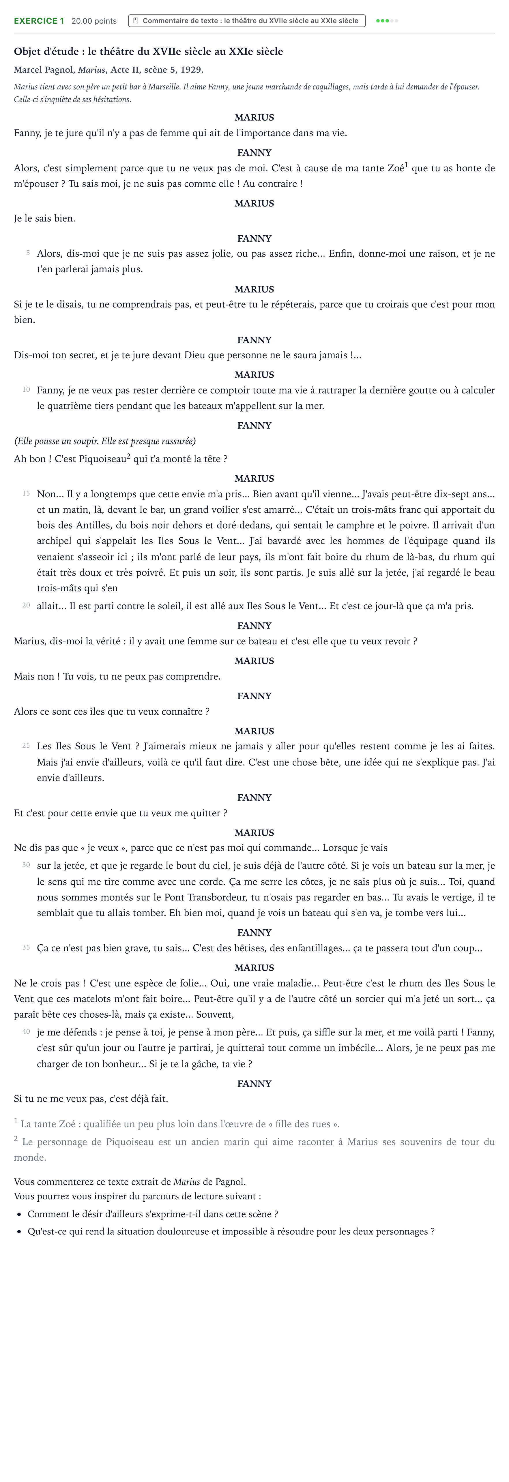 Énoncé: Exercice 1 - Commentaire de texte · Bac STMG Français Polynésie 2021 (jour 2)